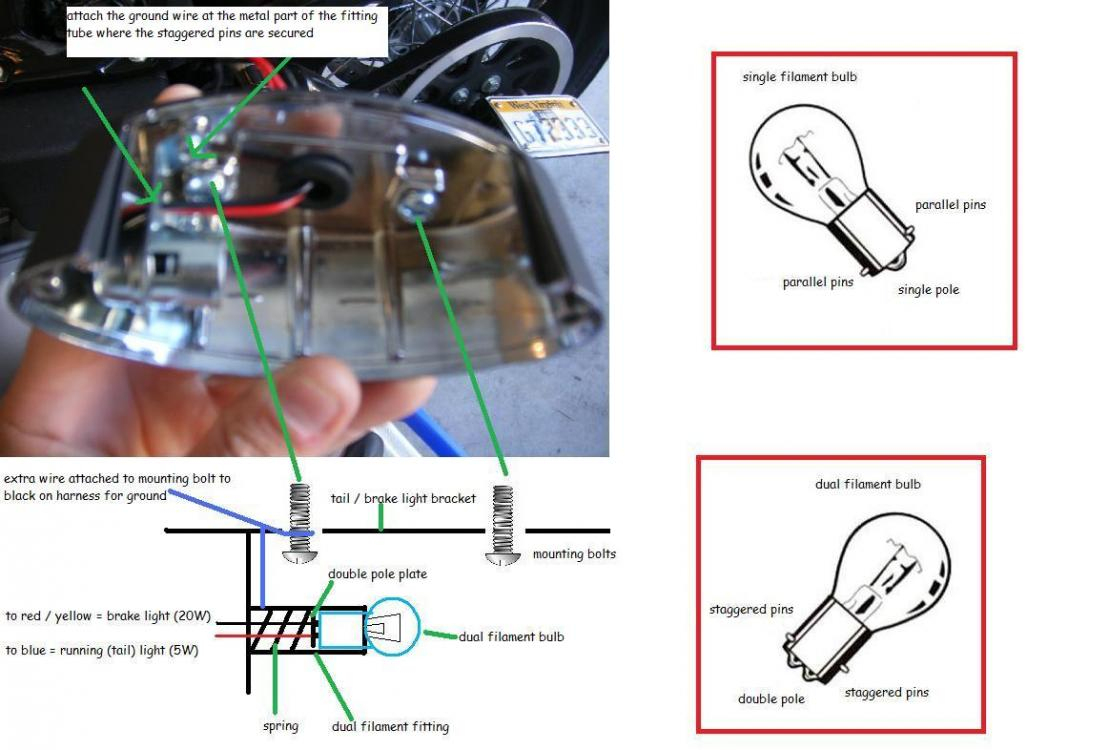 Need Help Wiring Tail Light - Harley Davidson Forums - Led Tail Lights Wiring Diagram