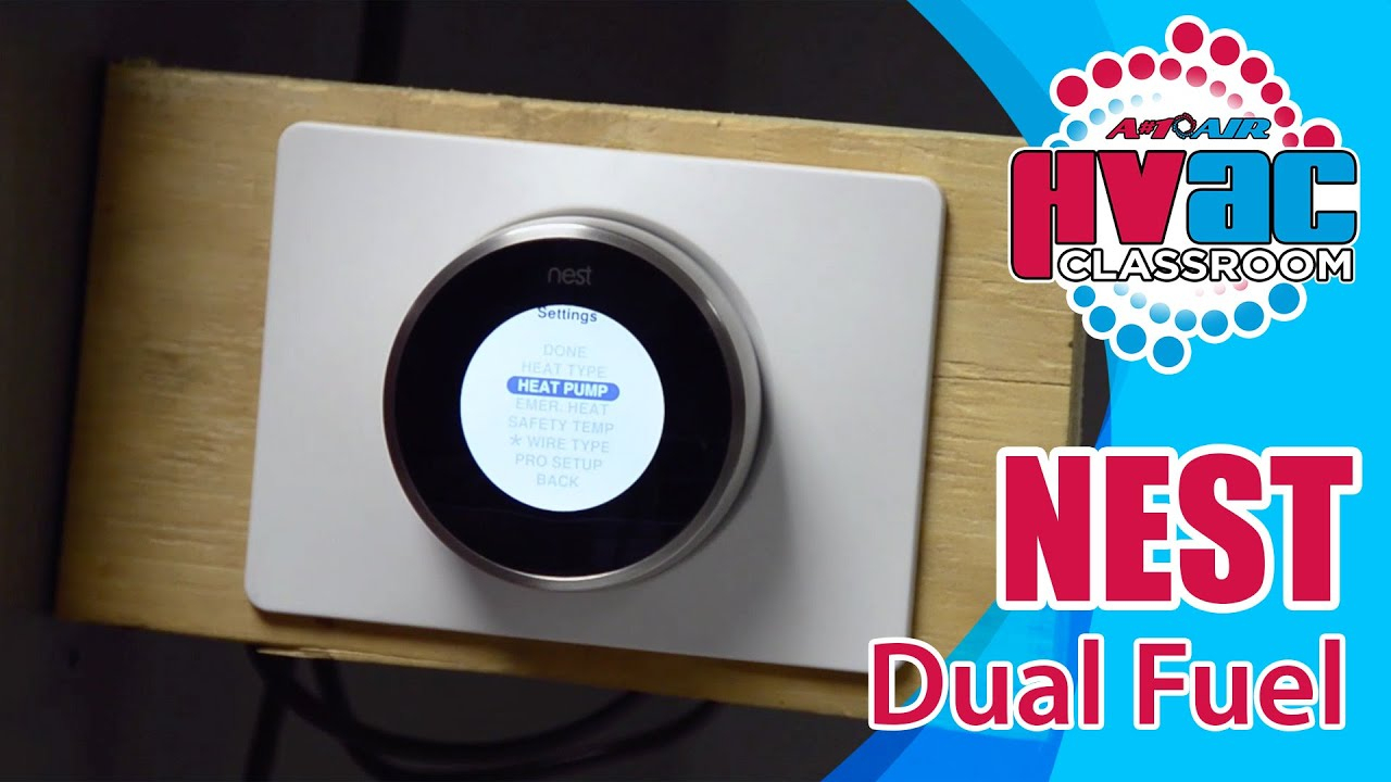 Nest Thermostat - How To Setup A Nest Thermostat For Dual Fuel - Youtube - Nest Thermostat Wiring Diagram Heat Pump