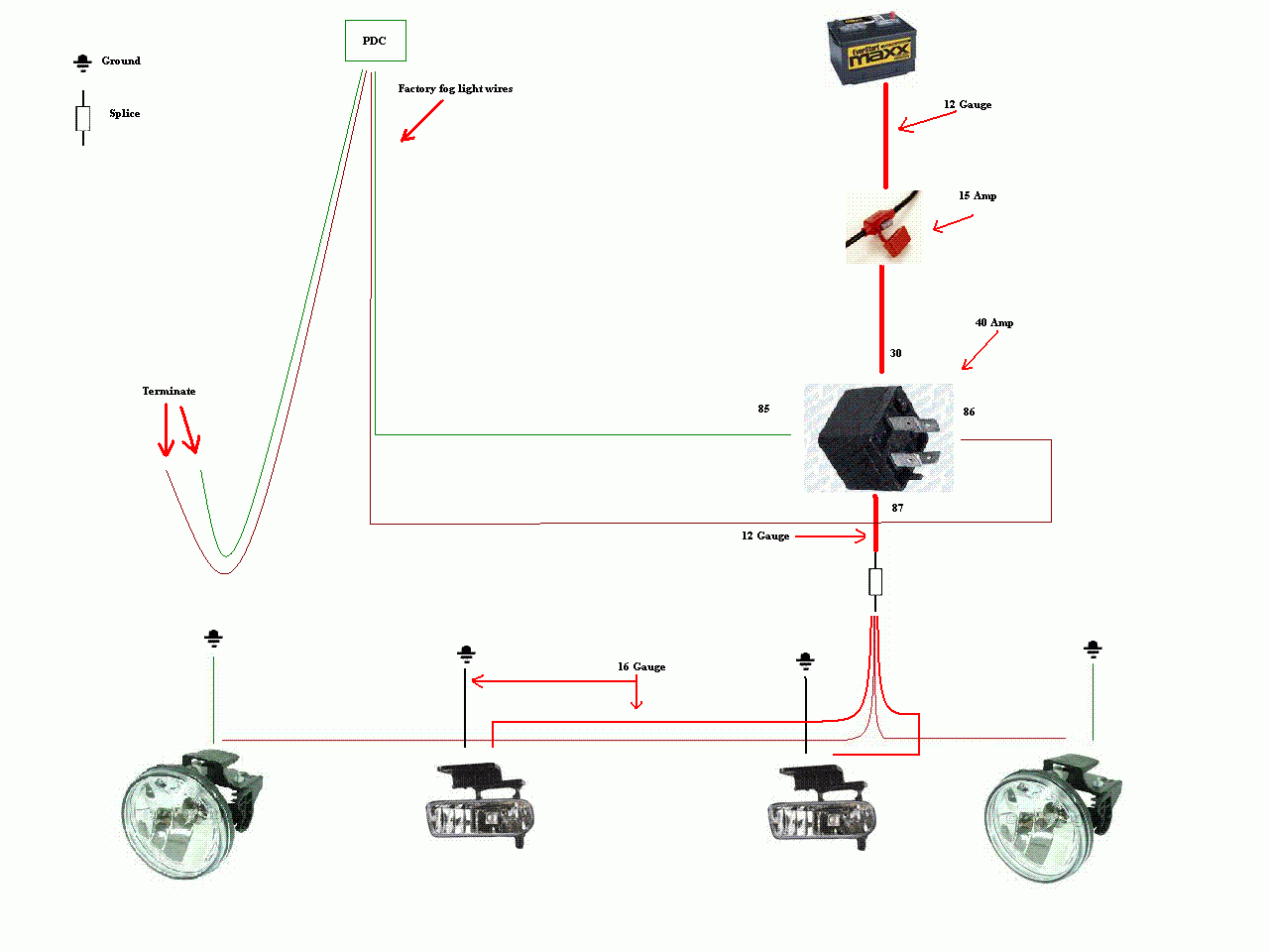 Off Road Lights: Wiring Off Road Lights Without Relay - Fog Light Wiring Diagram Without Relay