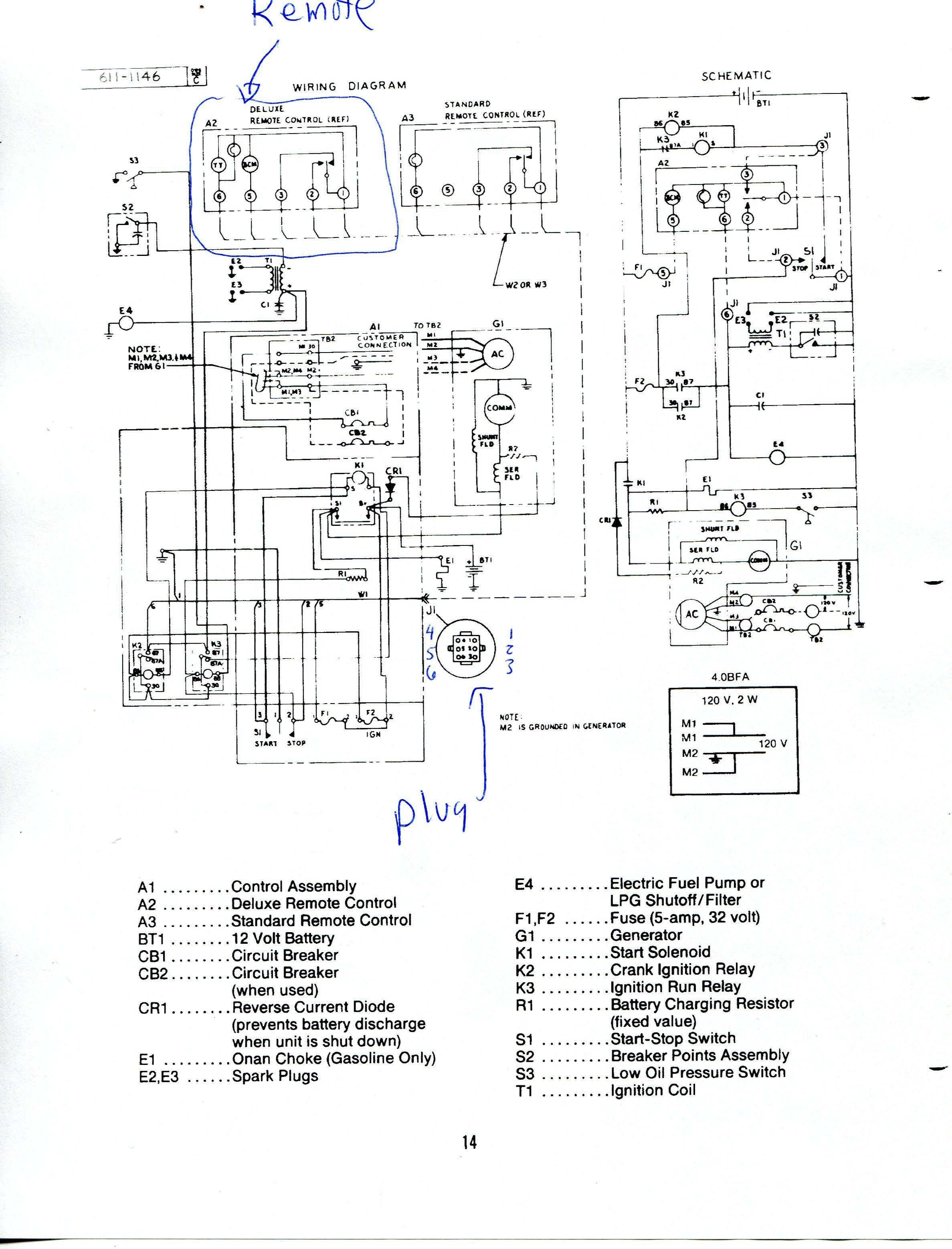 Onan 4000 Rv Generator Wiring Schematics