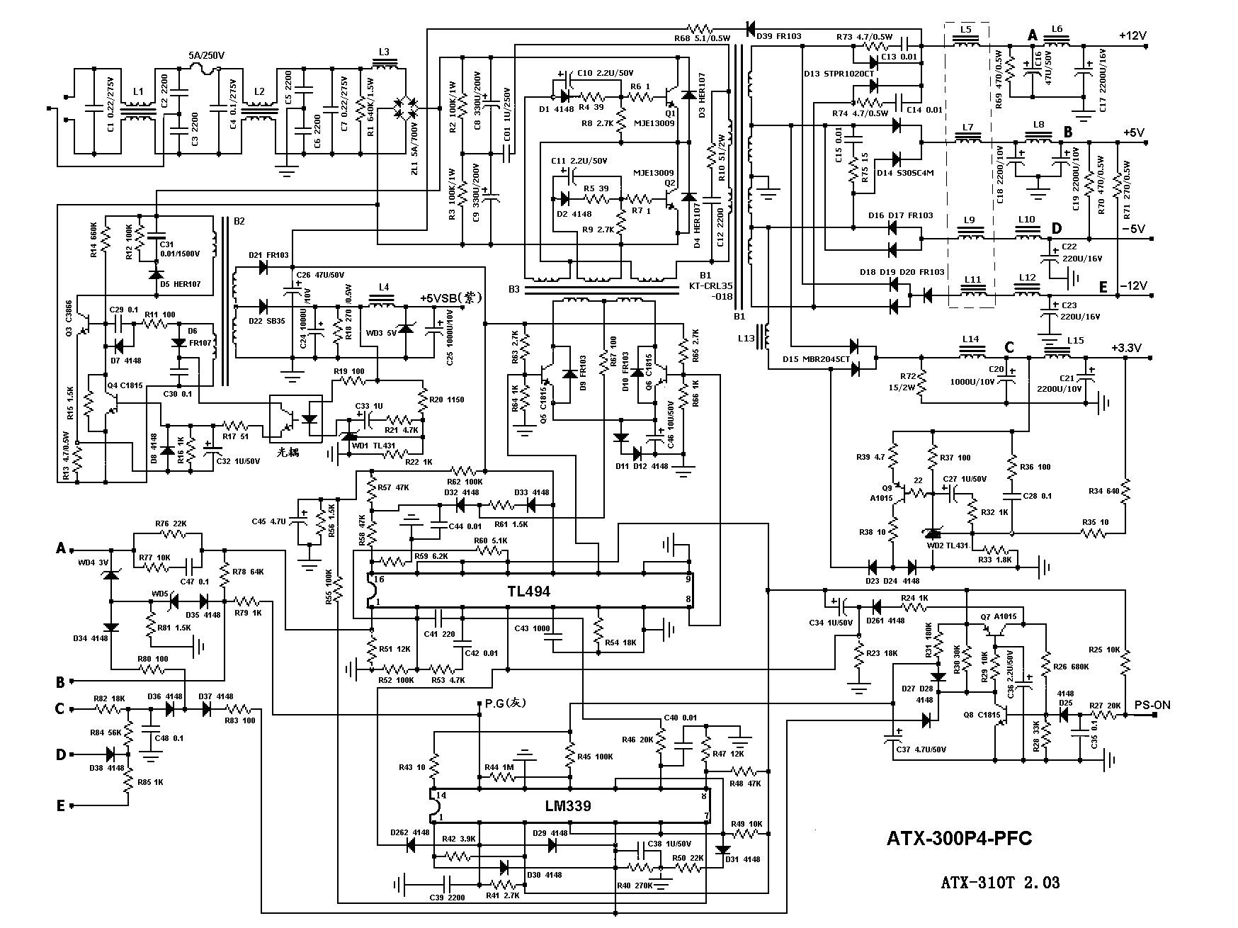 Pc Wiring Diagram | Schematic Diagram - Computer Power Supply Wiring Diagram