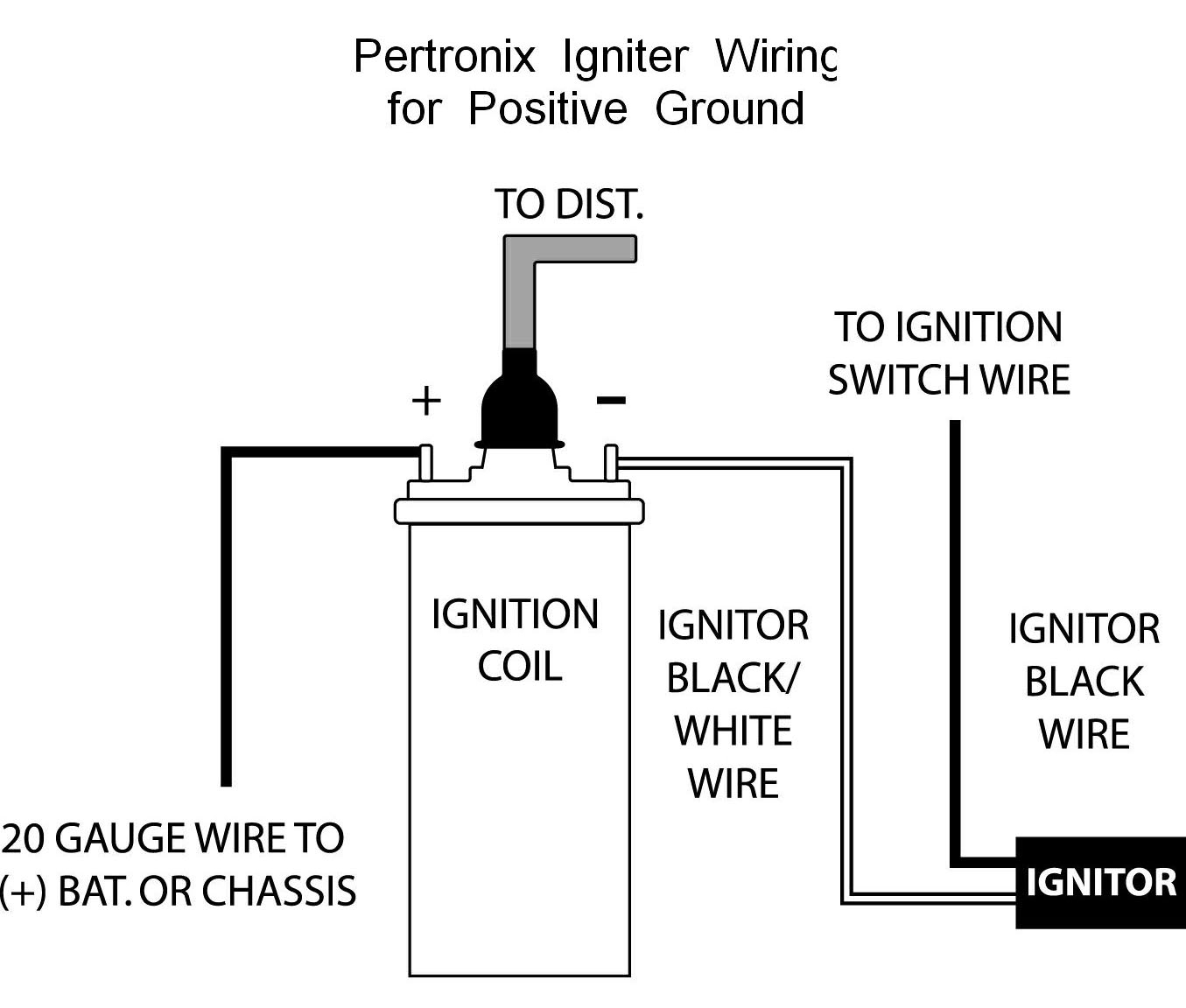 Pertronix Positive Ground Wiring - Pertronix Ignitor Wiring Diagram