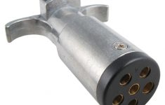 Pollak 6-Pole, Round Pin, Trailer Wiring Connector - Trailer End - Trailer Wiring Diagram With Electric Brakes