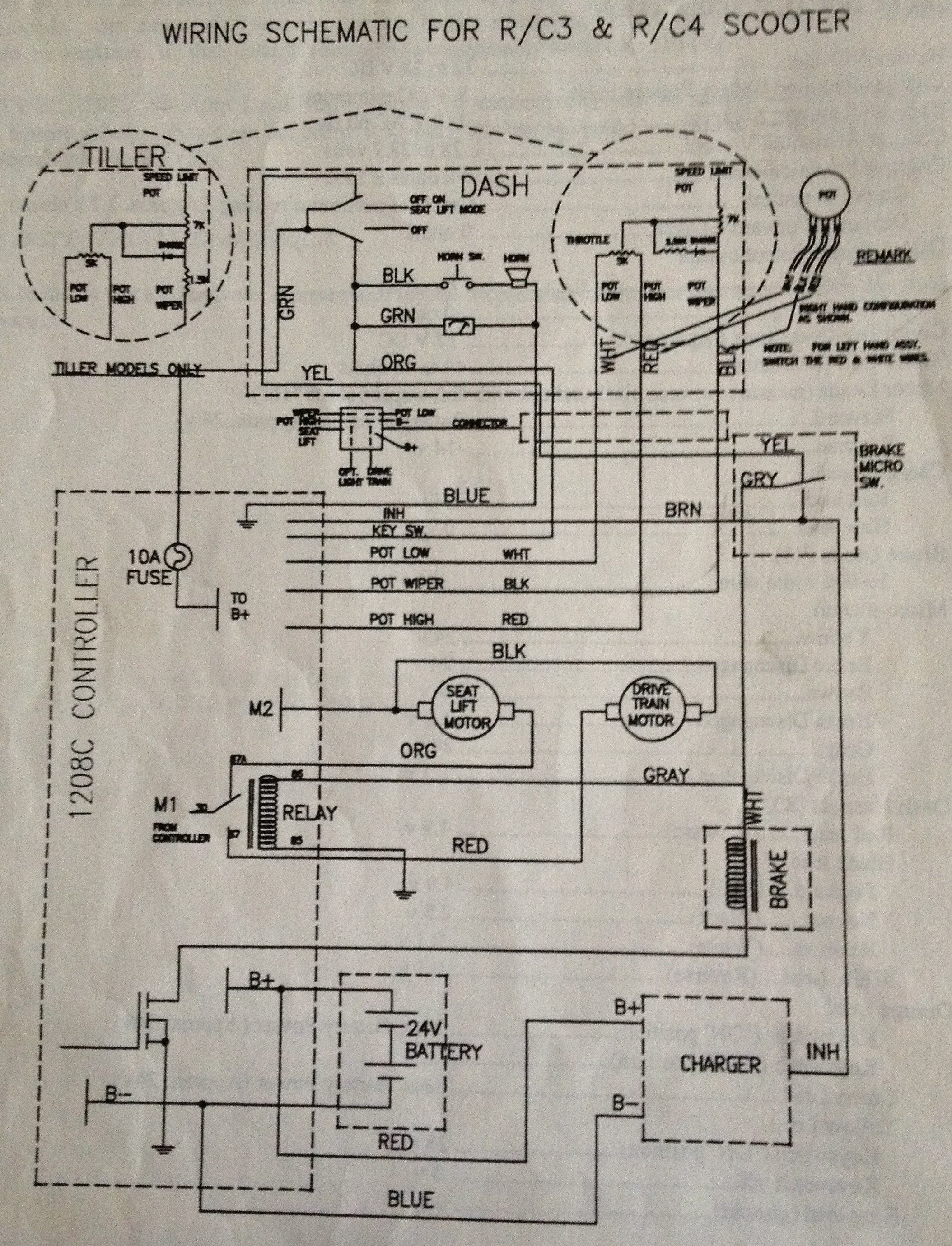 Pride Victory 10 Scooter Wiring Diagram