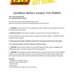 Quadboss Battery Isolator P/n 608899   Battery Isolator Wiring Diagram
