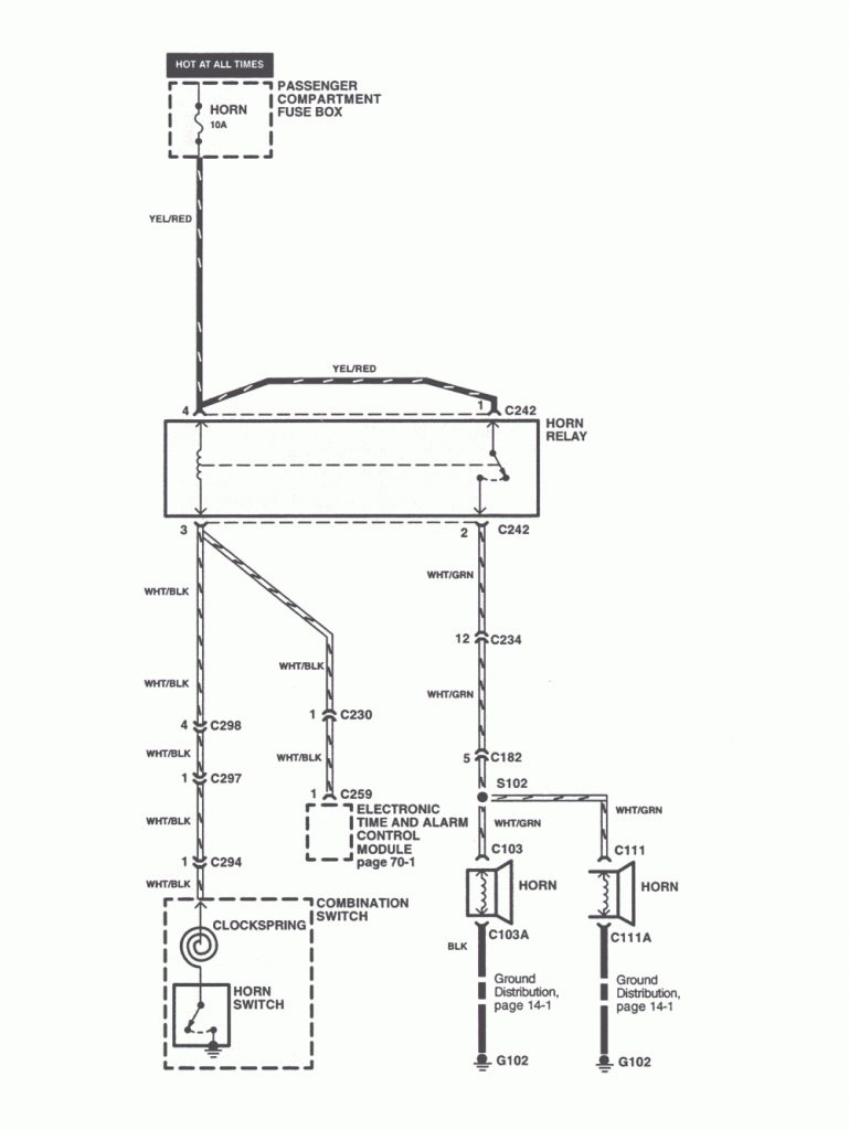 Repair Guides Horns (2000) Horn Wiring Diagram & Troubleshooting