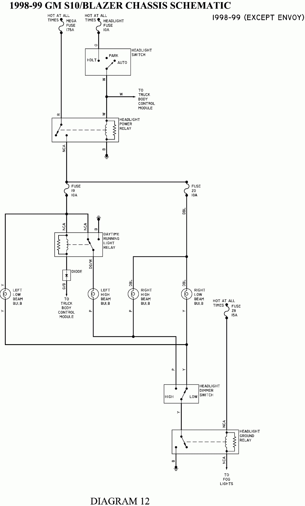 Repair Guides | Wiring Diagrams | Wiring Diagrams | Autozone - Blazer Trailer Lights Wiring Diagram