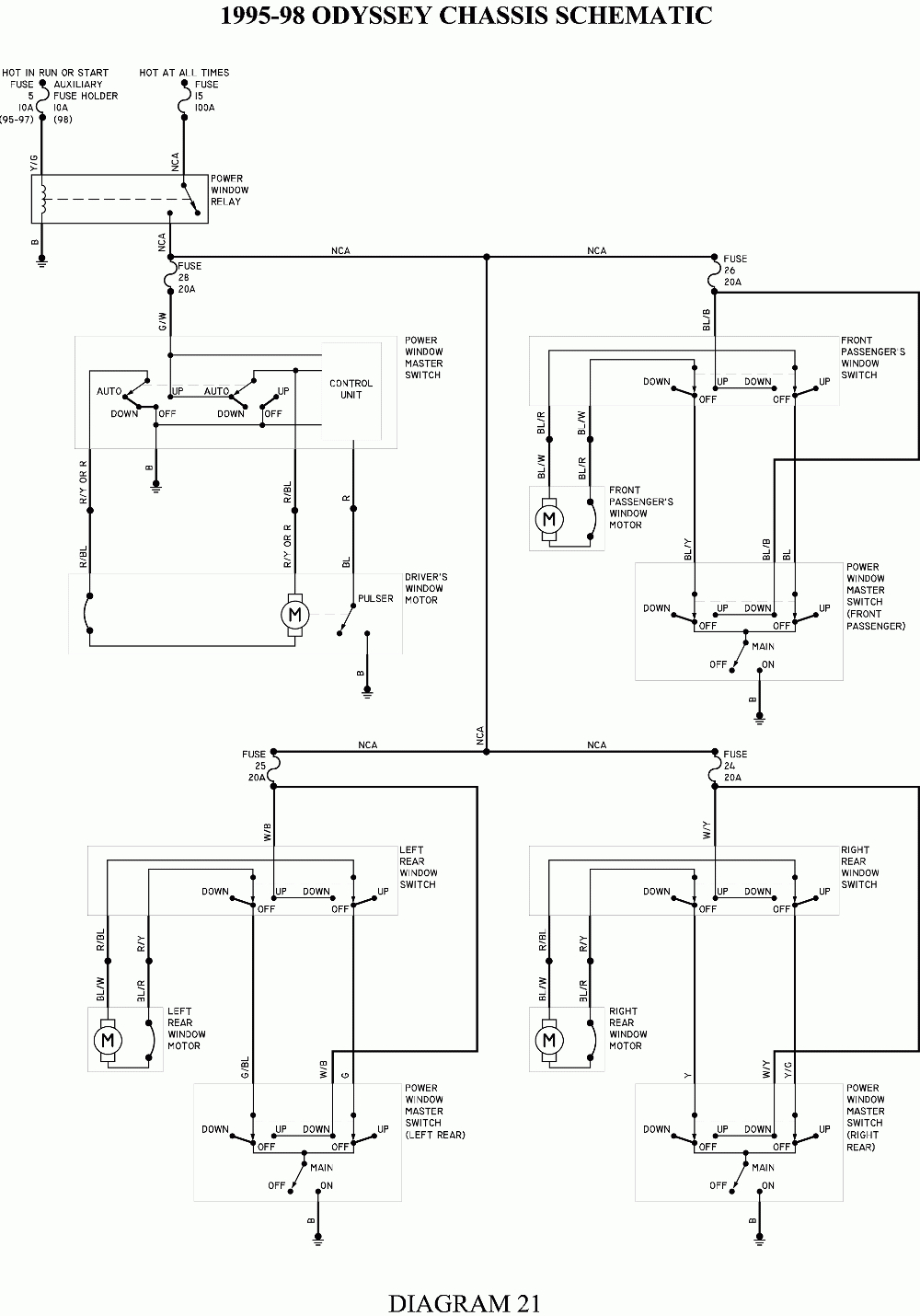 Repair Guides | Wiring Diagrams | Wiring Diagrams | Autozone - Power Window Wiring Diagram