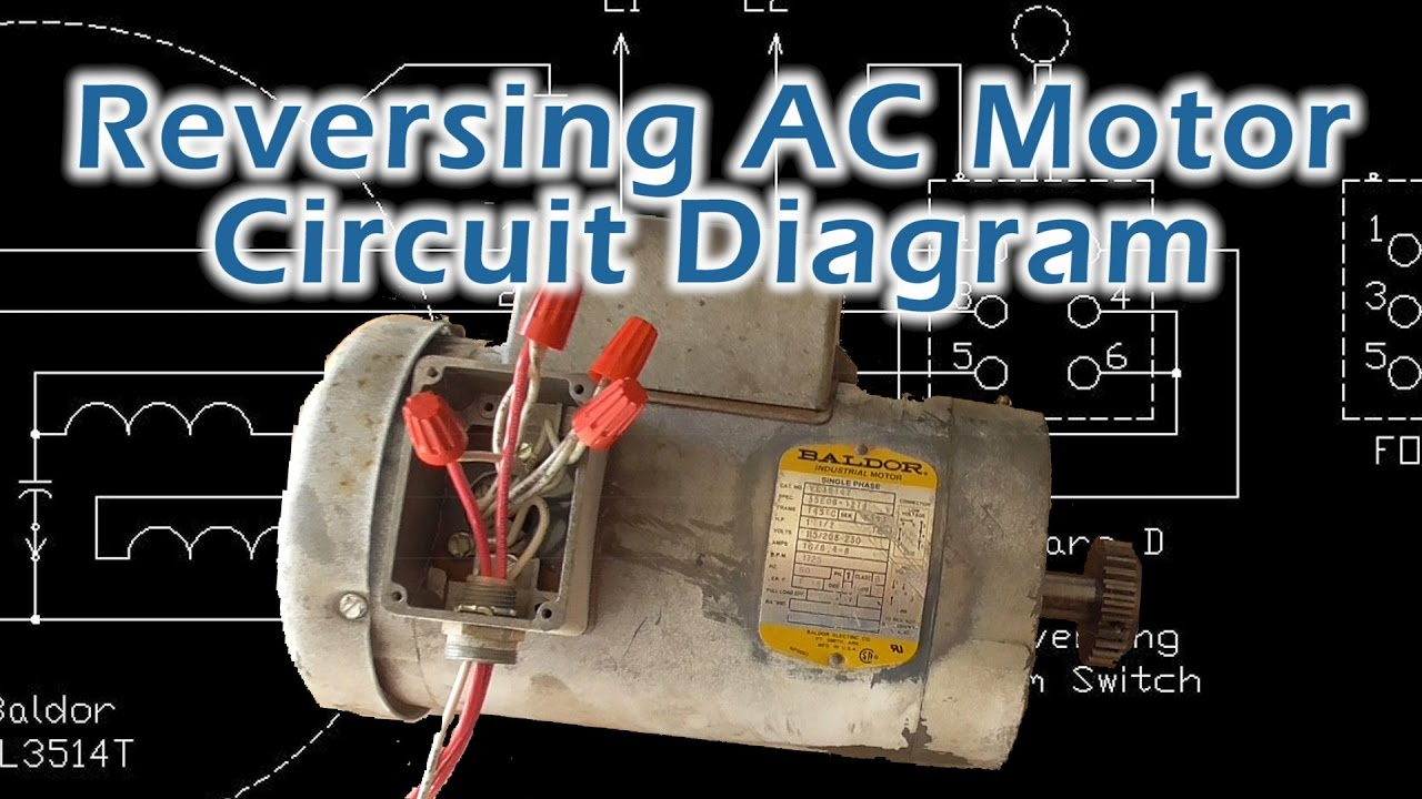 Reverse Baldor Single Phase Ac Motor Circuit Diagram - Youtube - Ac Motor Reversing Switch Wiring Diagram