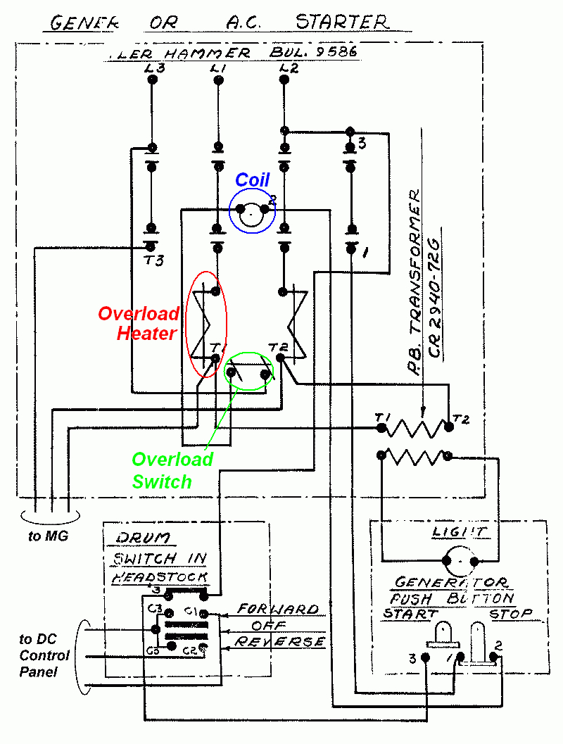 Reversing Contactor Wiring Diagram 3 Phase 220 | Wiring Diagram - 3 Pole Starter Solenoid Wiring Diagram