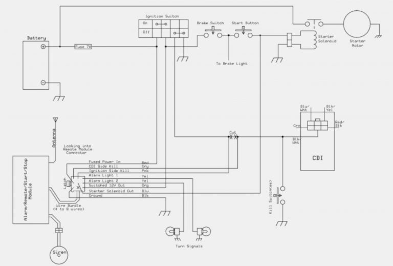 Rocketa Ignition Switch Wire Diagram Three 