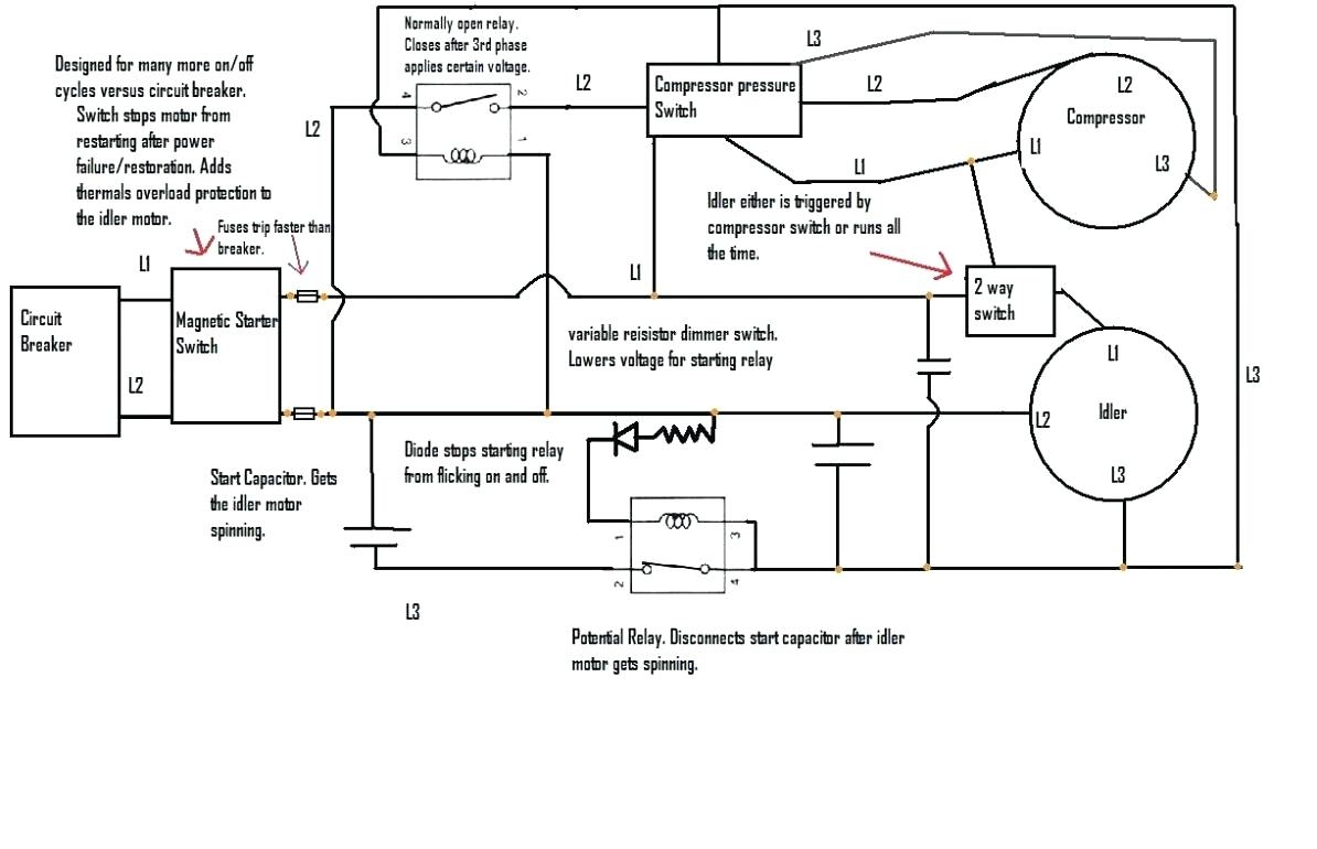 Roto Phase Schematic - Wiring Diagram Essig - Rotary Phase Converter Wiring Diagram