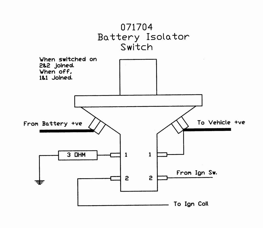 Rv Battery Disconnect Switch Wiring Diagram Luxury Battery Switch - Battery Disconnect Switch Wiring Diagram