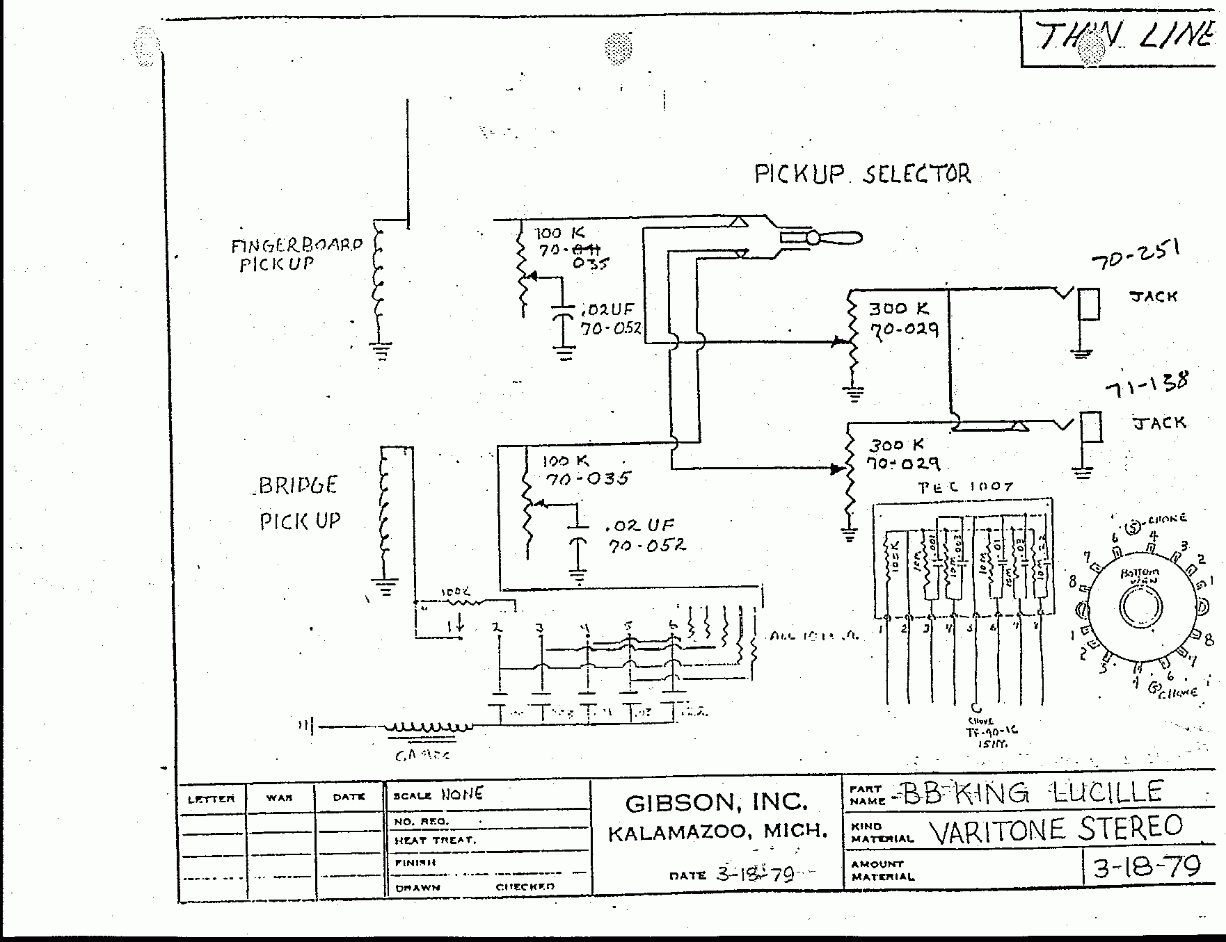 Schematics - Gibson Les Paul Wiring Diagram