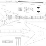 Set Of 4 Electric Guitar Plans   Gibson Flying   V, Gibson Explorer   Es 335 Wiring Diagram