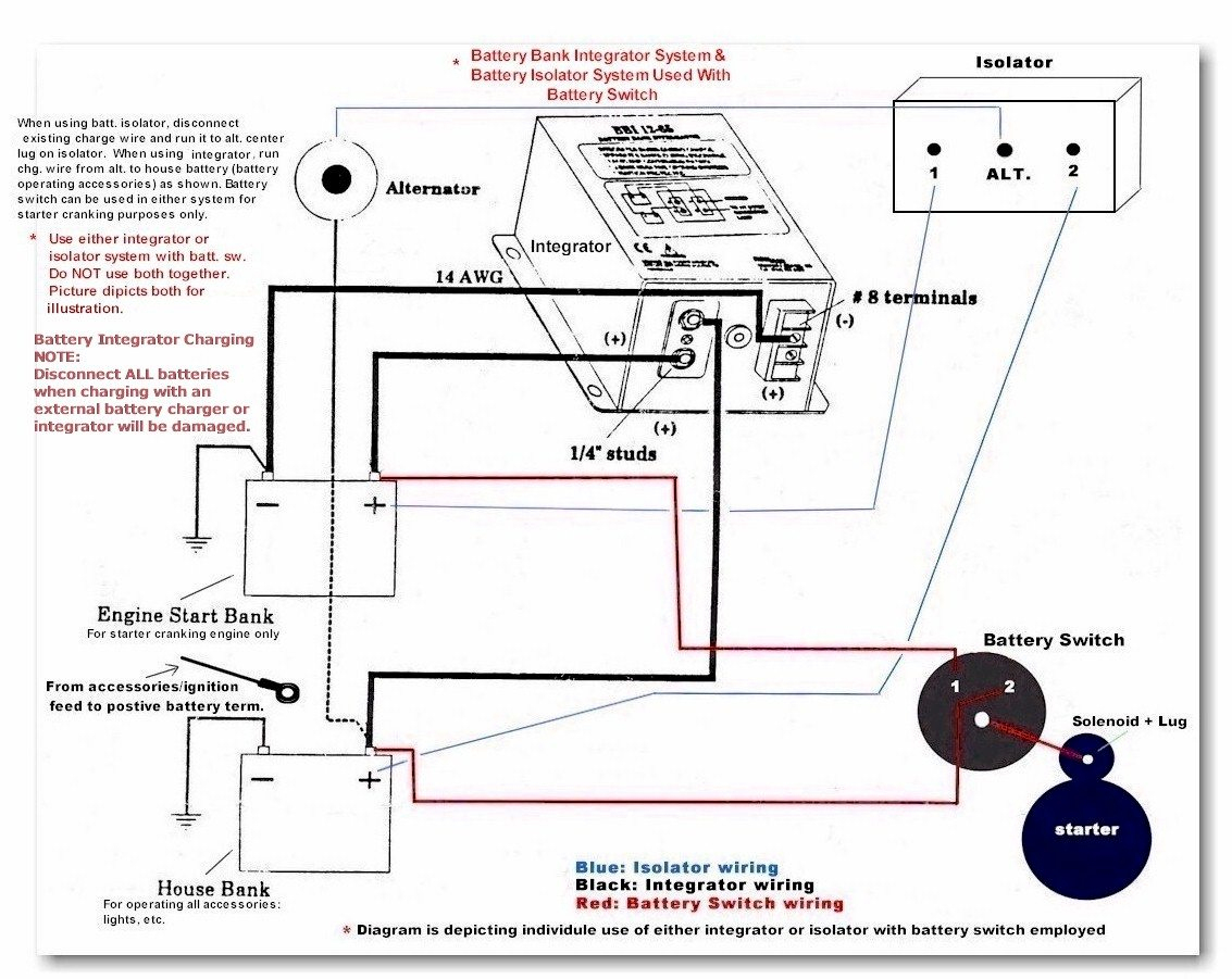 Ship Shape Ii Boat Battery Switch Isolators Integrators Systems - Boat Dual Battery Wiring Diagram