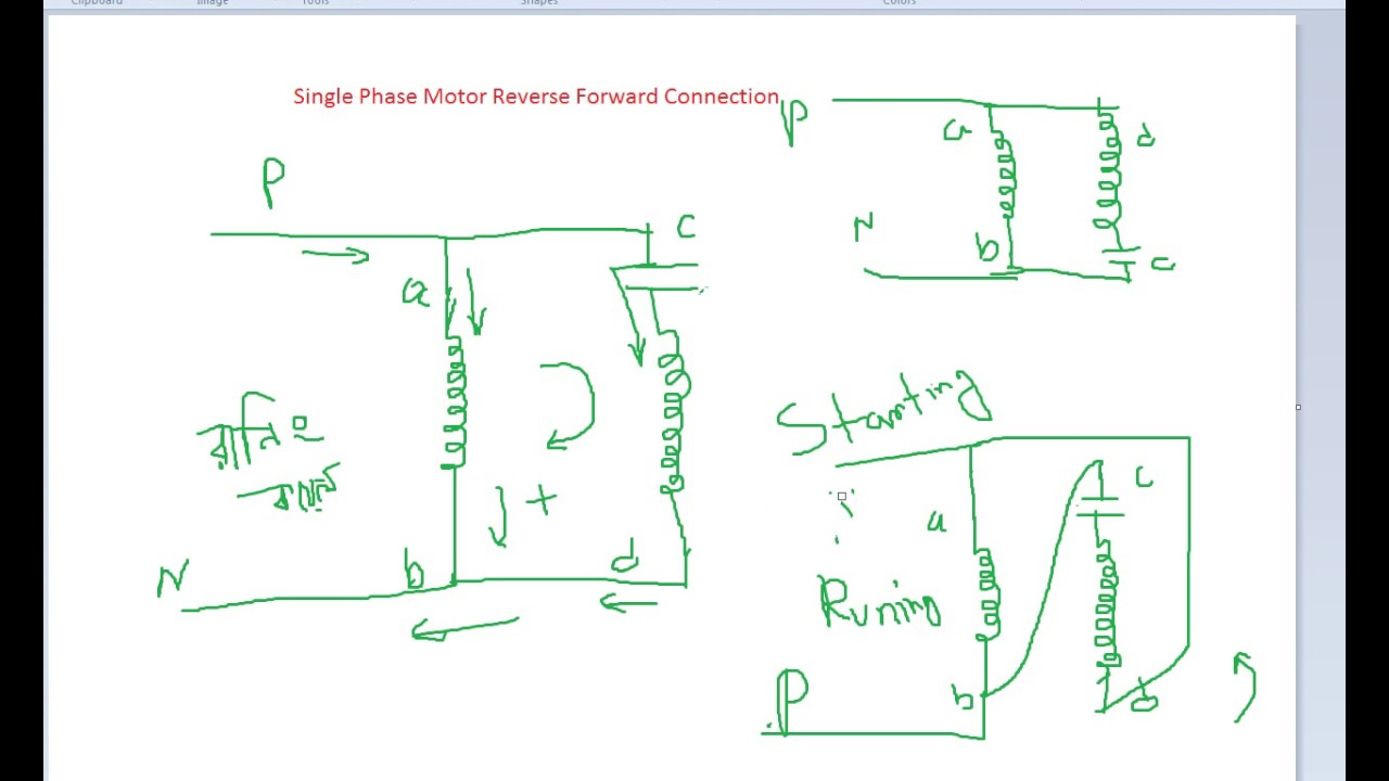 Single Phase Motor Forward Reverse Wiring Diagram | Wiring Diagram - Single Phase Motor Wiring Diagram Forward Reverse