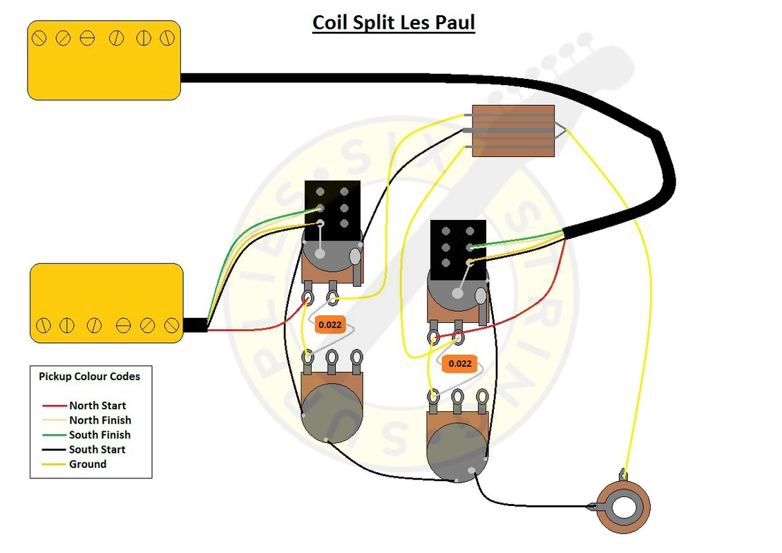 Six String Supplies — Coil Split Les Paul Wiring - Split Coil Humbucker Wiring Diagram