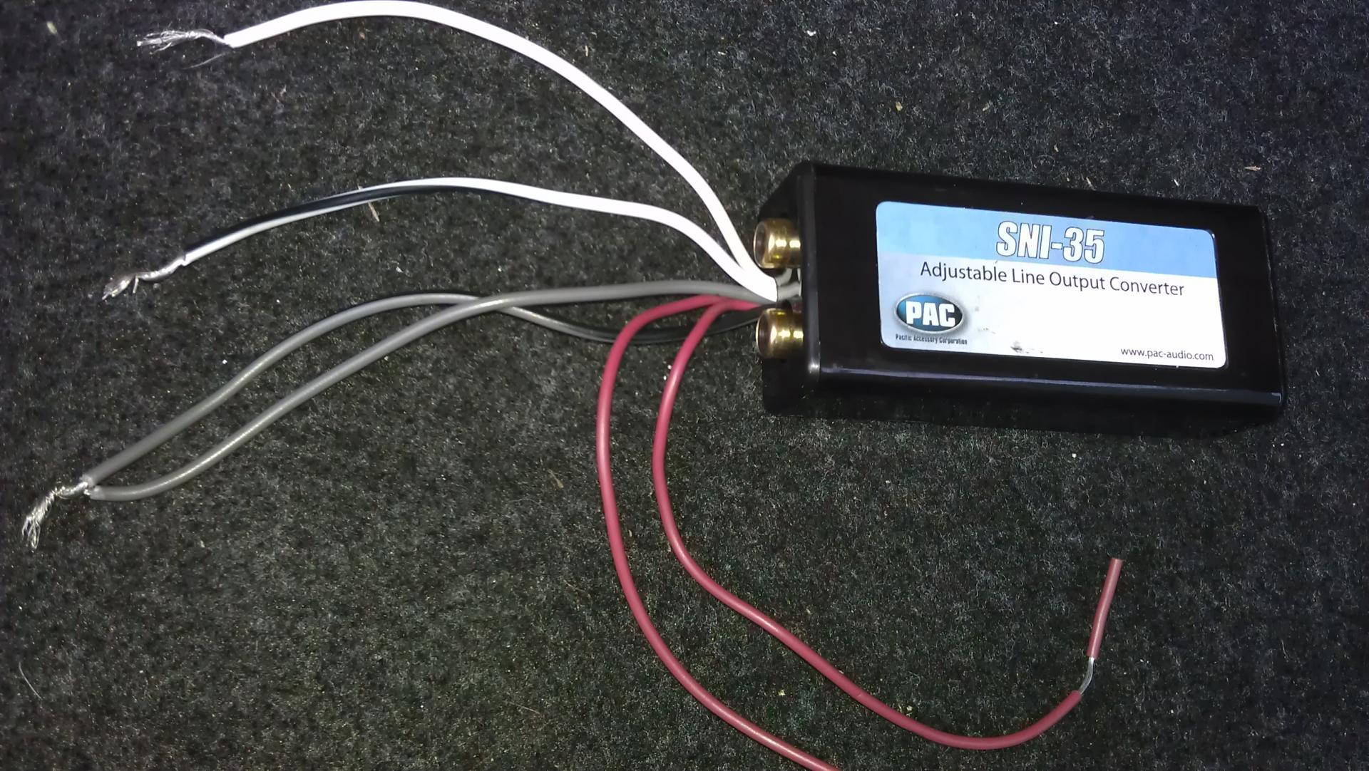 Sni 35 Adjustable Line Output Converter Wiring Diagram | Wiring Diagram - Pac Sni 35 Wiring Diagram