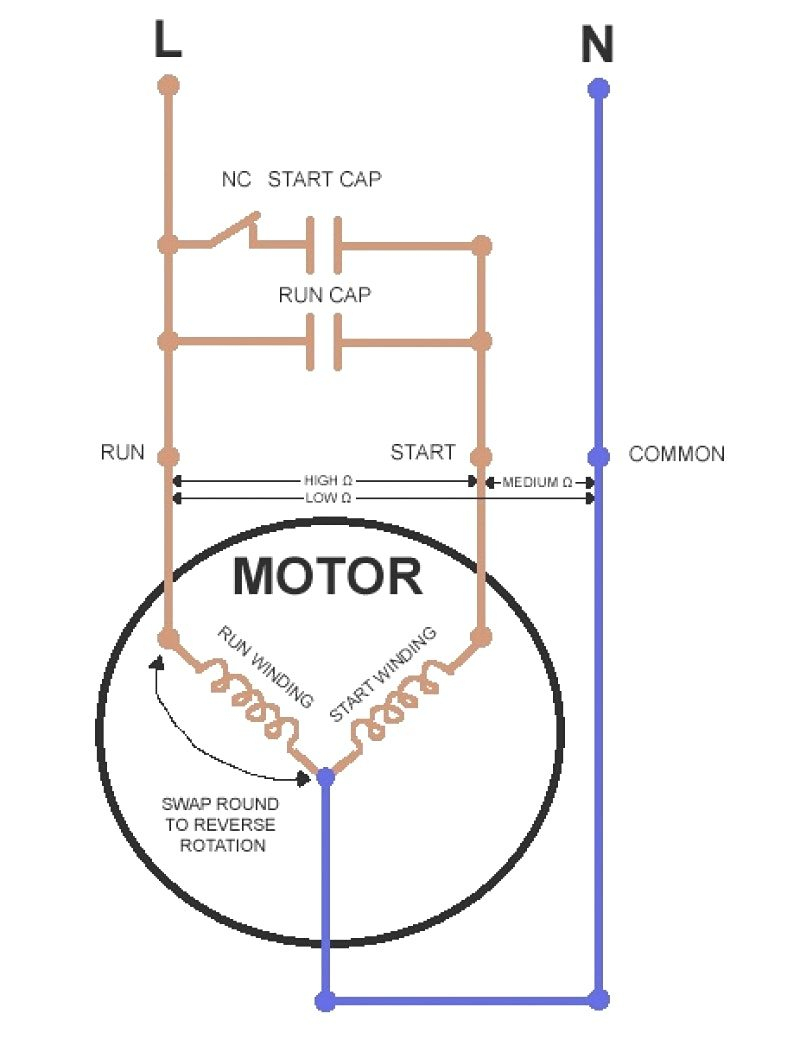 Starter Capacitor Wiring - All Wiring Diagram Data - Ac Dual Capacitor Wiring Diagram