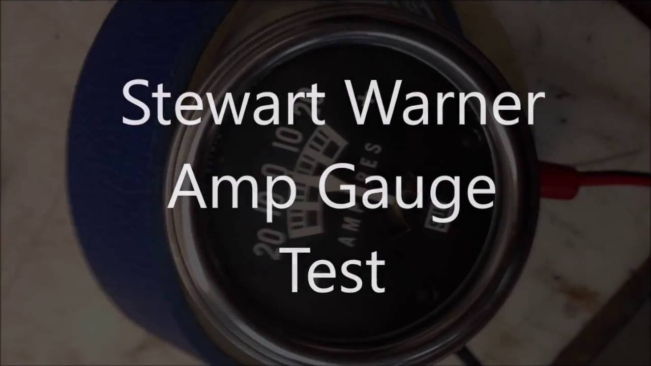 Stewart Warner Amp Gauge Test - Youtube - Amp Gauge Wiring Diagram