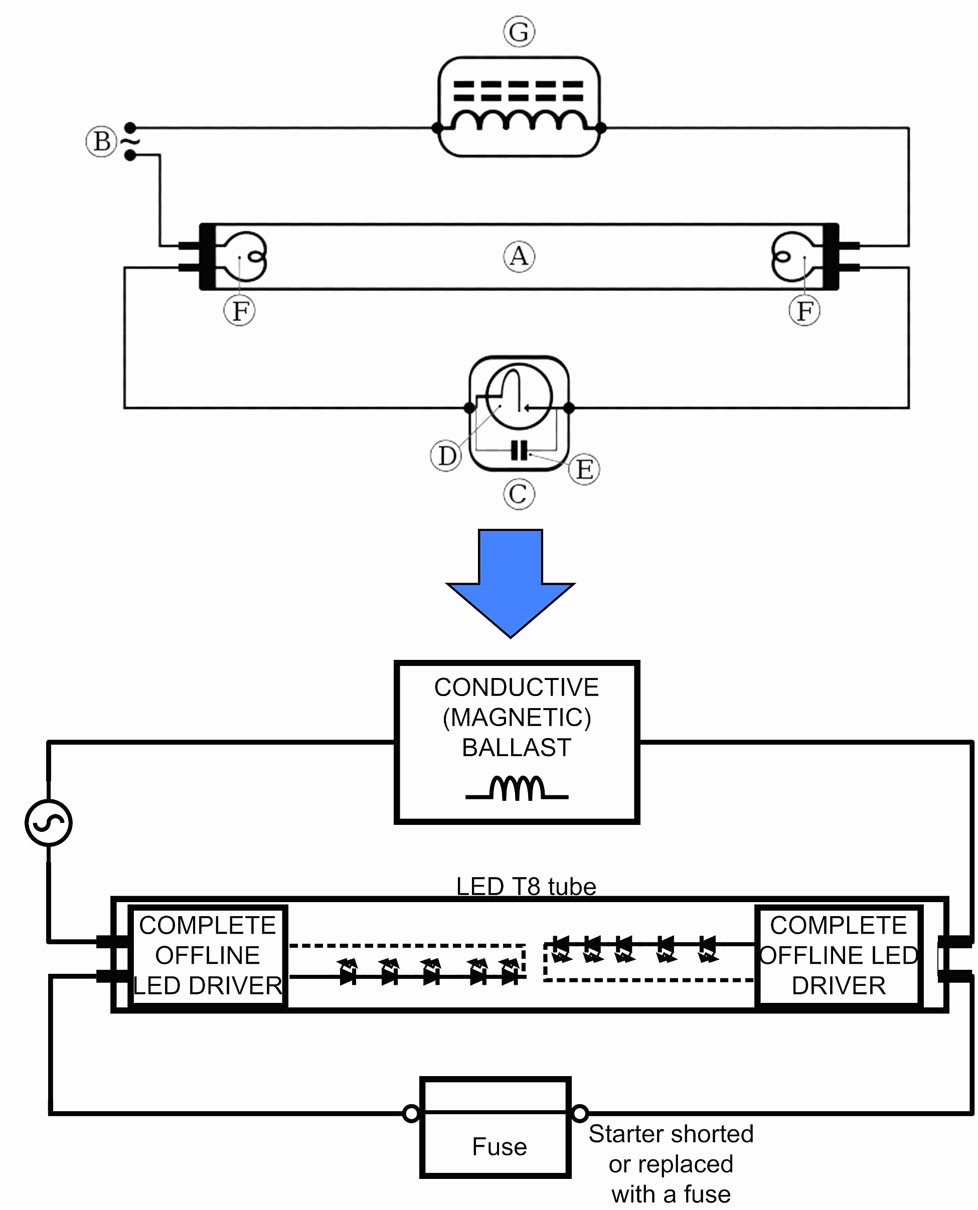 T8 Electronic Ballast Wiring Diagram | Wiring Diagram Library - Ballast Wiring Diagram T8