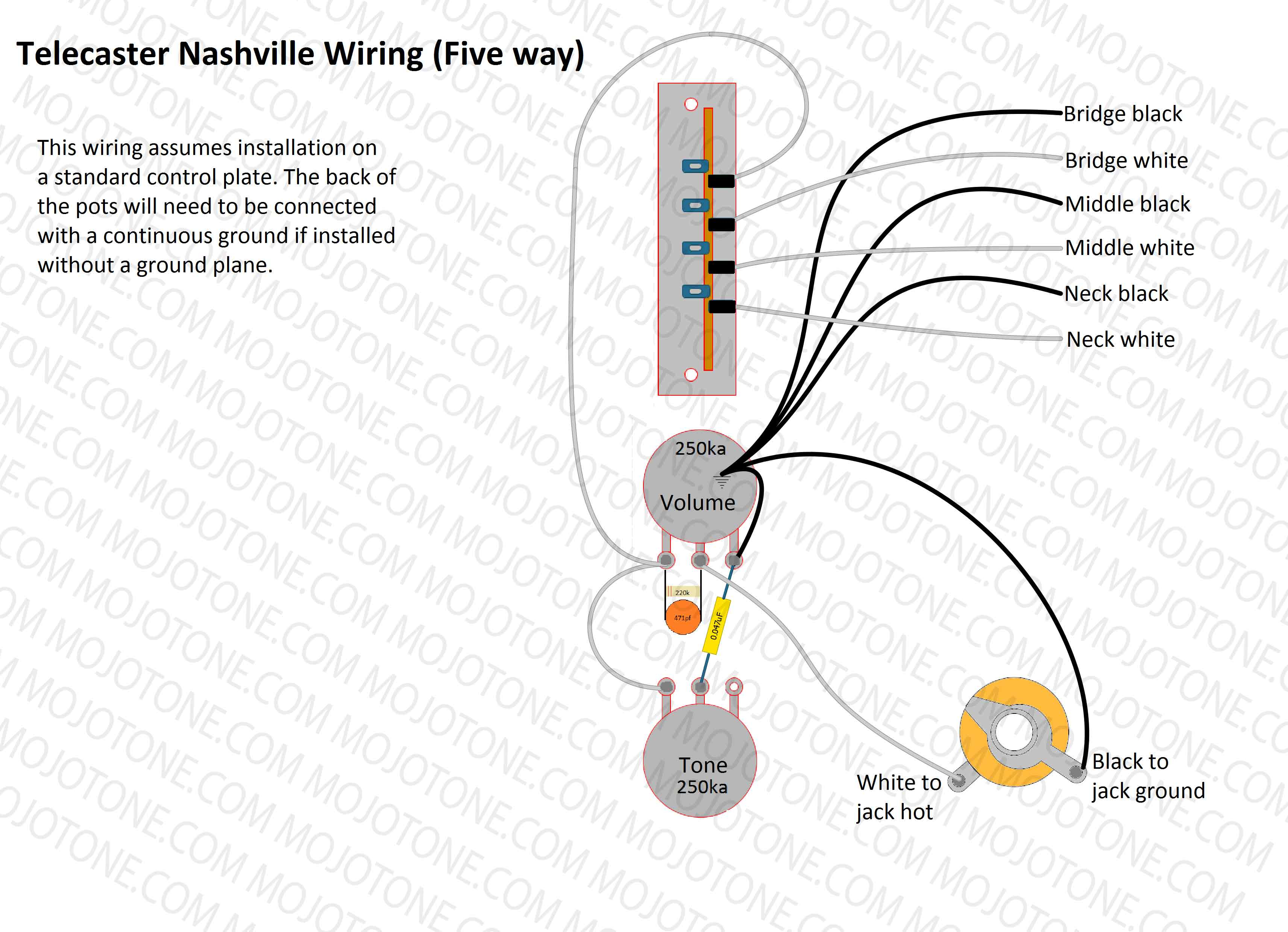 Telecaster Nashville Wiring Diagram - Tele Wiring Diagram