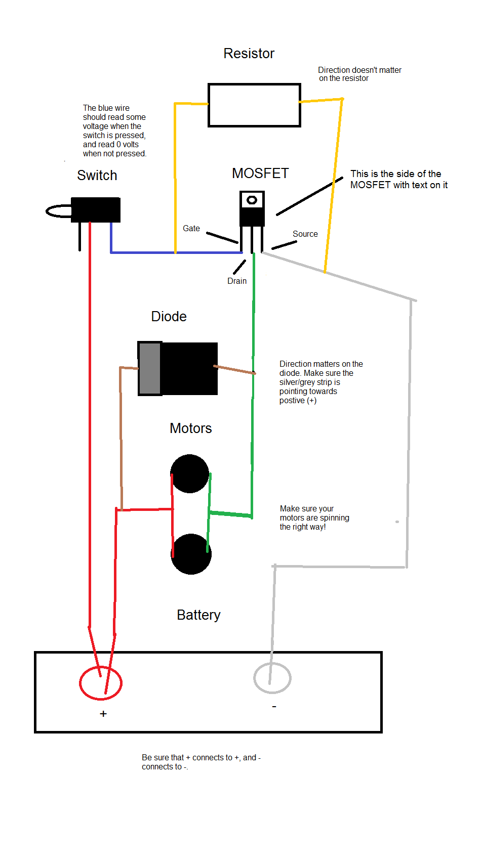 The Complete Nerf Blaster Mosfet Wiring Tutorial For Beginners And - Rectifier Regulator Wiring Diagram