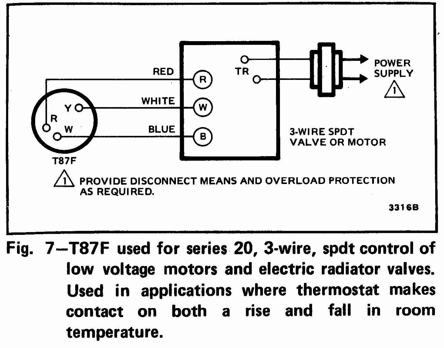 Three Wire Thermostat Diagram - Wiring Diagrams Hubs - Honeywell Thermostat Wiring Diagram 3 Wire