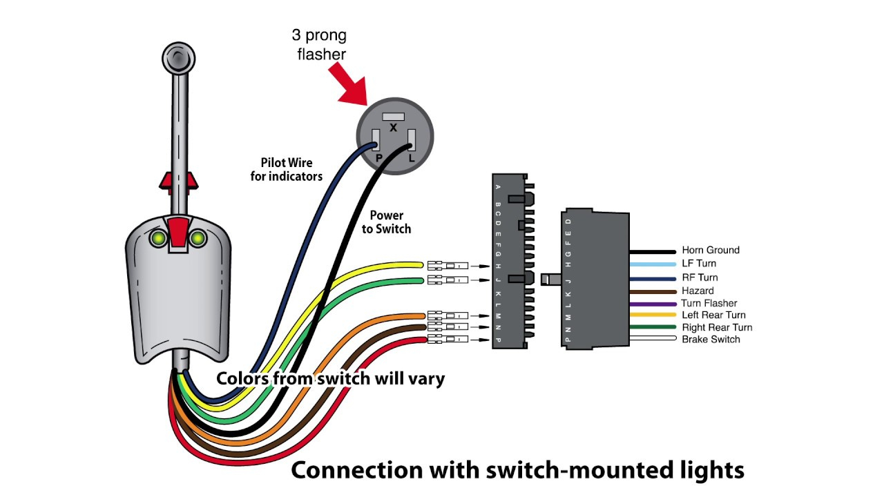 Universal Bolt On Turn Signal Switch Wiring - Youtube - Universal Turn Signal Switch Wiring Diagram