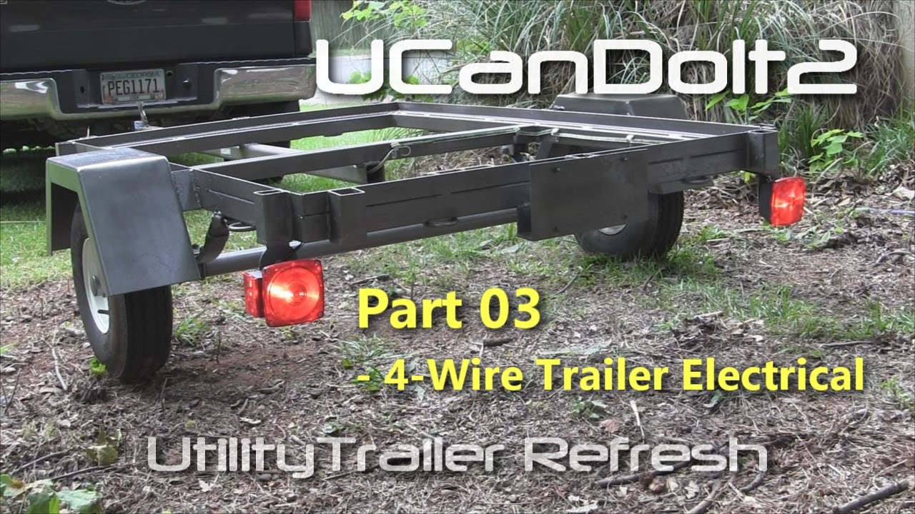 Utility Trailer 03 - 4 Pin Trailer Wiring And Diagram - Youtube - 4 Pin Trailer Wiring Diagram