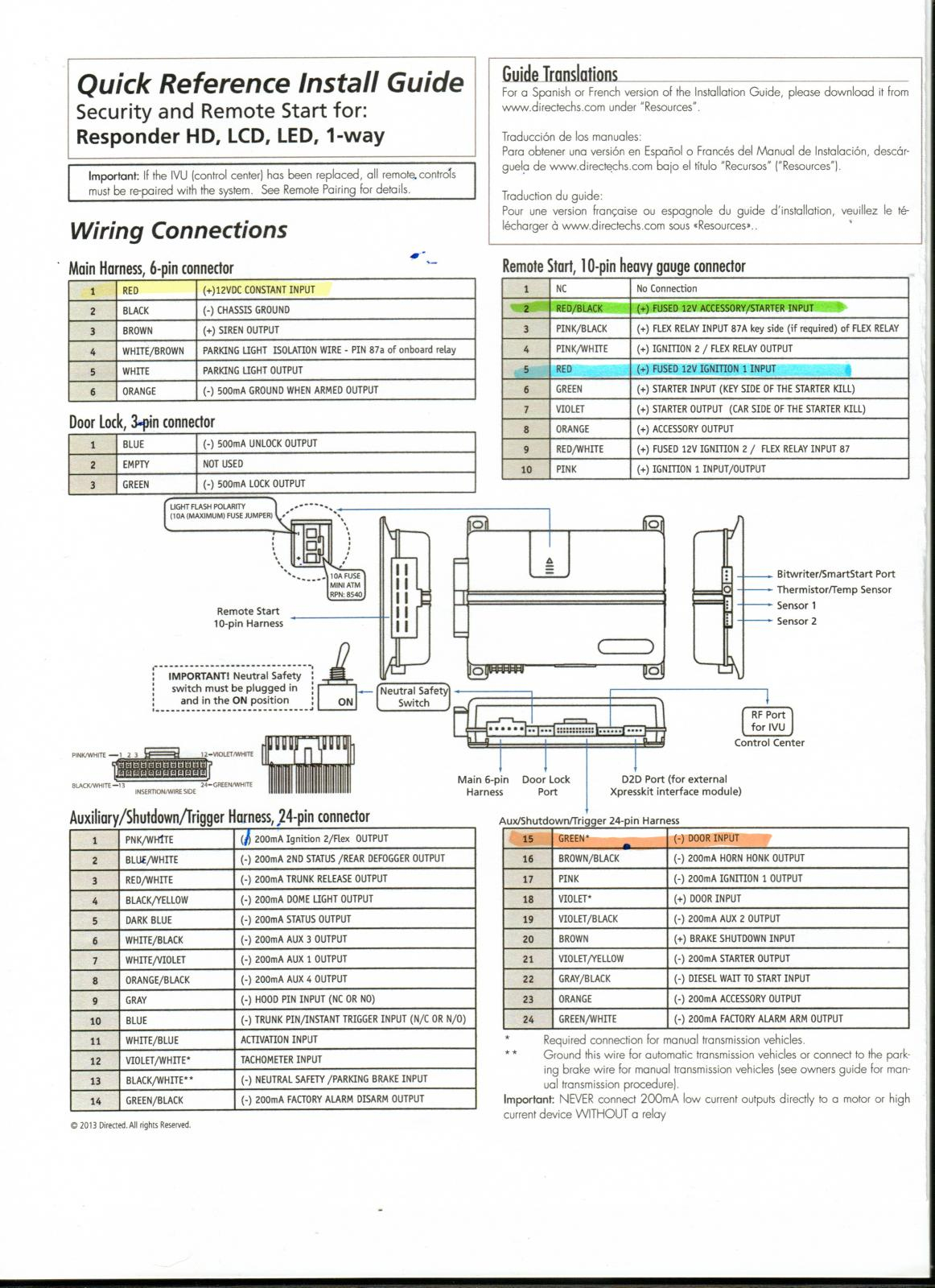 Viper Alarm Wiring - Wiring Diagram Blog - Car Alarm Wiring Diagram