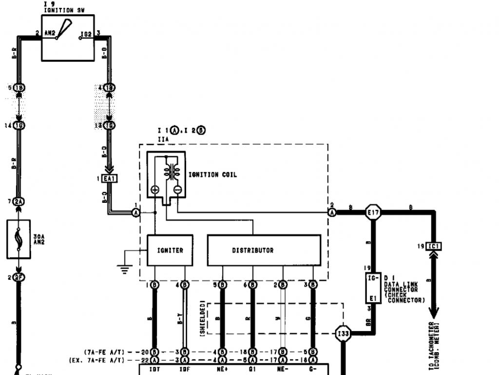 What Does Each Wire From The Distributor Do. An Ignition System Toyota Igniter Wiring Diagram