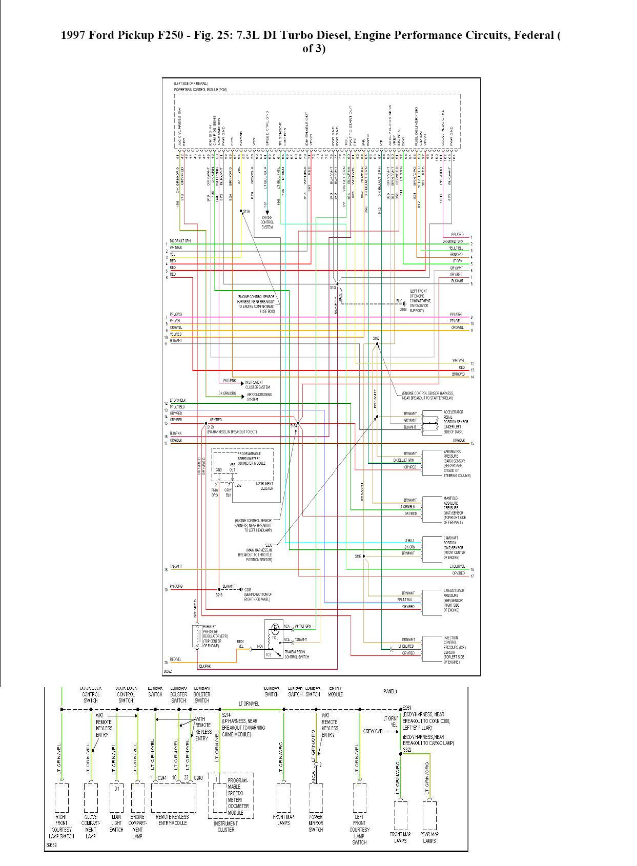 Where Can I Find A Complete Wiring Schematic For A 1997 Ford F350 - 7.3 Powerstroke Wiring Diagram