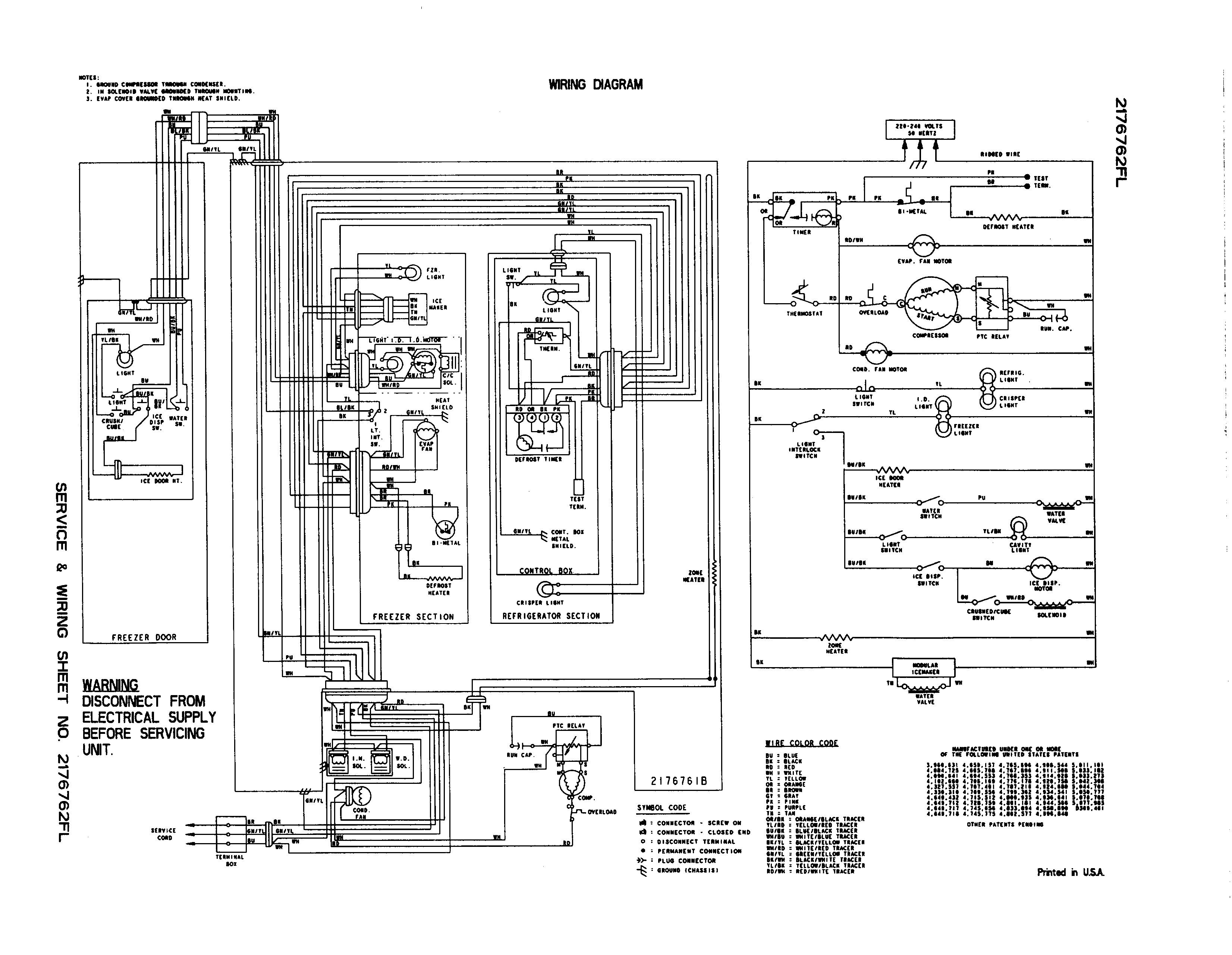 Whirlpool Gold Refrigerator Wiring Diagram | Wiring Diagram - Refrigerator Wiring Diagram Pdf