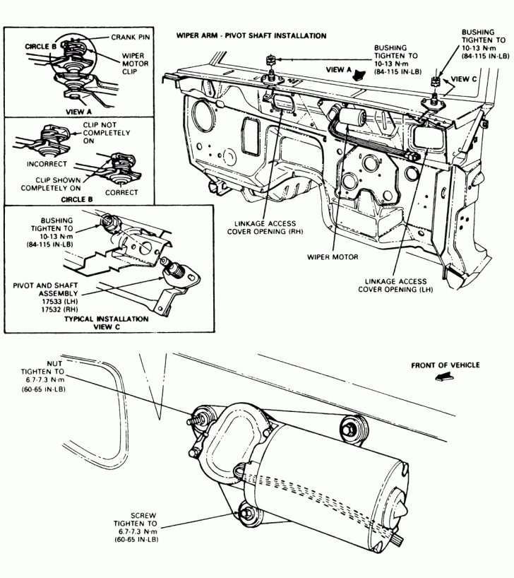 Windshield Wiper Motor - Windshield Wiper Motor Wiring Diagram | Wiring ...