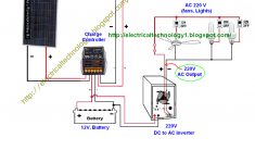 Wire Solar Panel To 220V Inverter, 12V Battery ,12V, &amp; Dc Load - Power Inverter Wiring Diagram