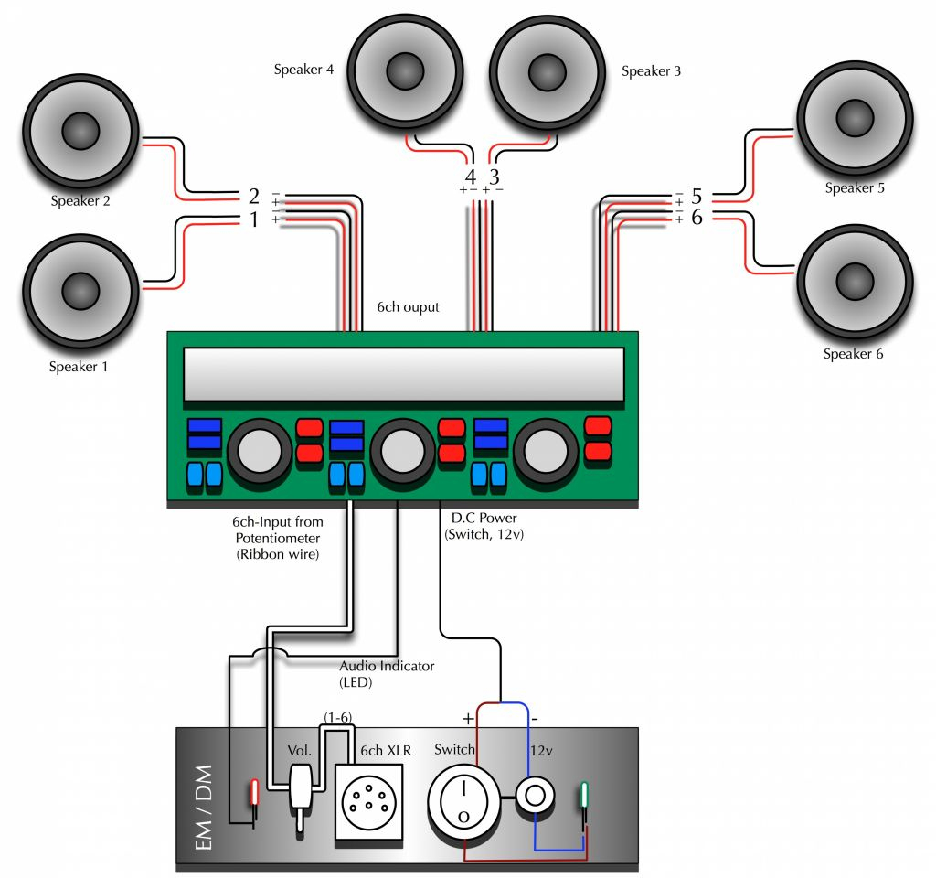Wiring 3 Speakers To A 2 Channel Amp Diagram | Wiring Diagram - 6 Speakers 4 Channel Amp Wiring Diagram