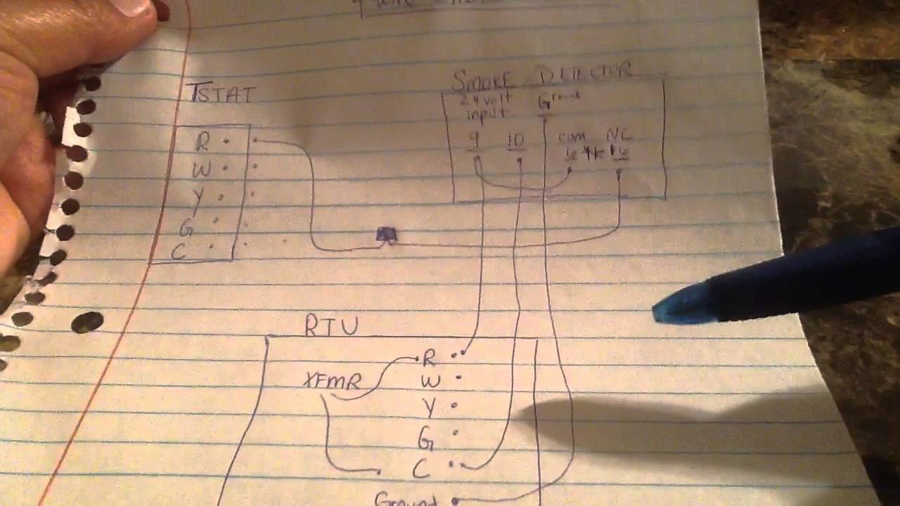 Wiring A Hvac Ducted Smoke Detector-Easy Way - Youtube - Duct Smoke Detector Wiring Diagram