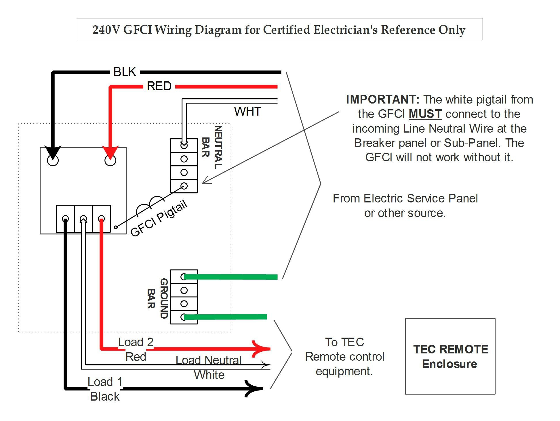 2 Pole Gfci Breaker Wiring Diagram Wiring Diagram