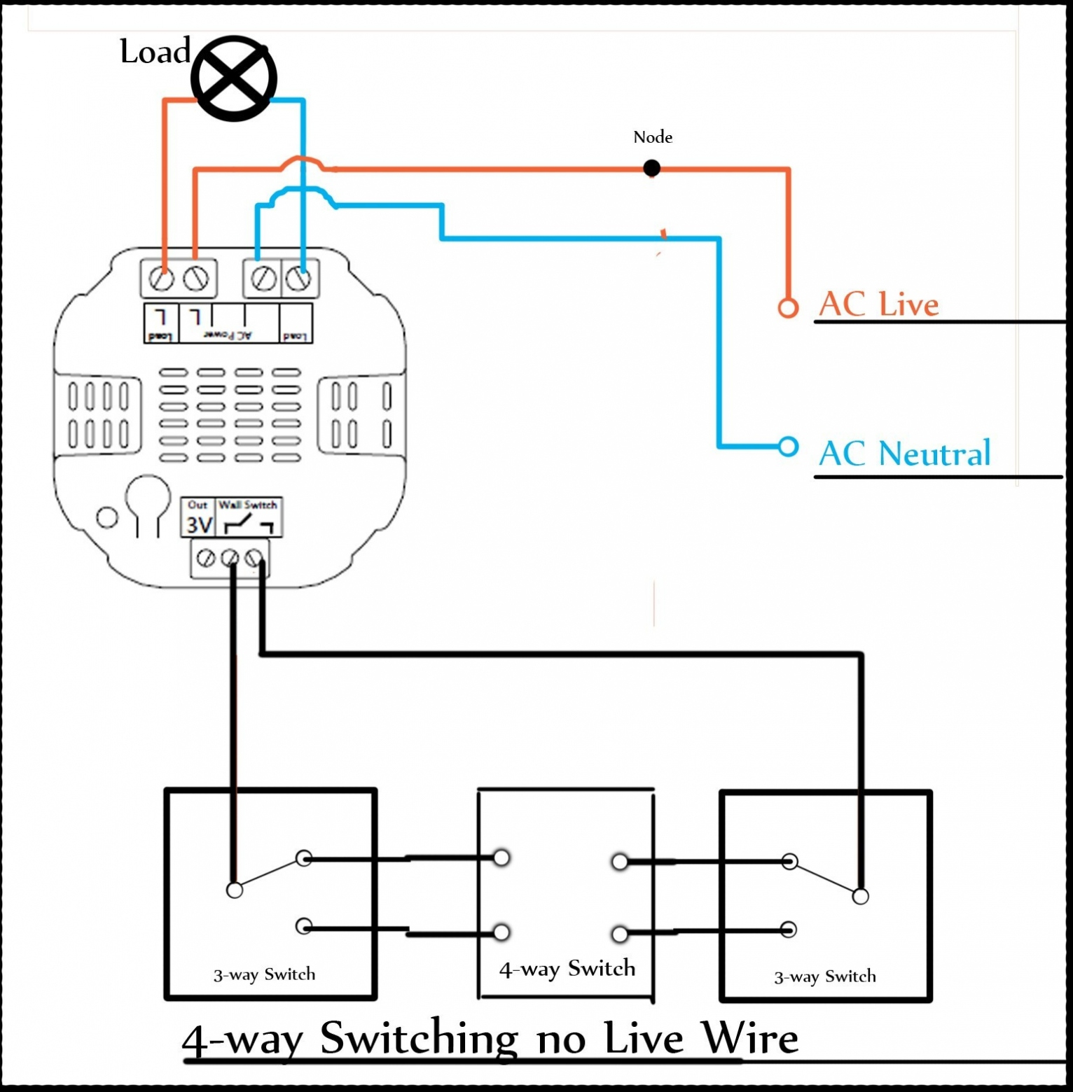 Wiring Diagram For 1 Way Dimmer Switch Save Dimm Switch Wiring - Dimming Switch Wiring Diagram