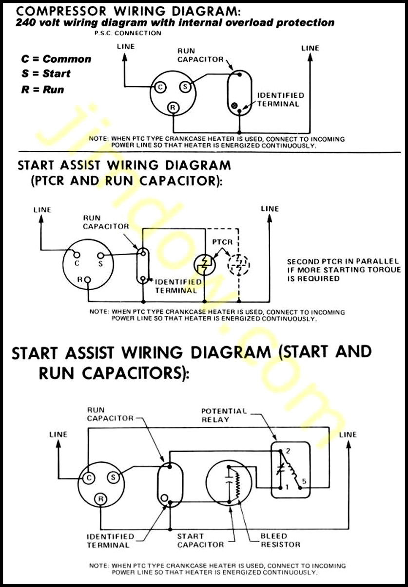 Wiring Diagram For Bristol Compressor - Wiring Diagram Detailed - Embraco Compressor Wiring Diagram