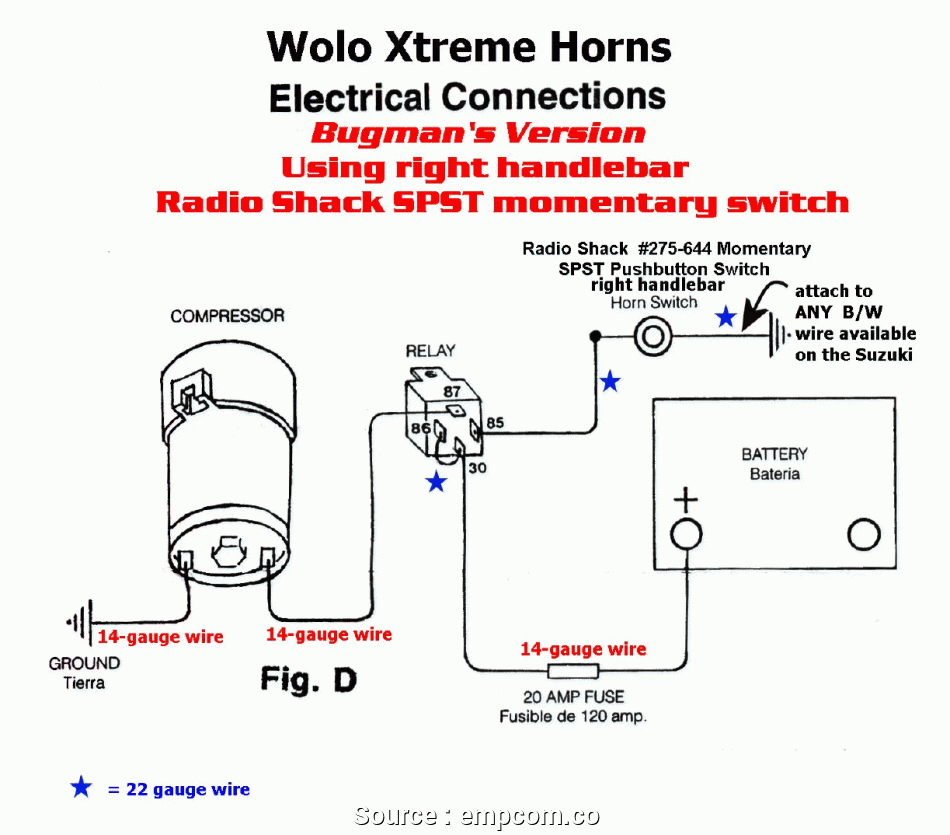 Air Horn Wiring Diagram | Wiring Diagram