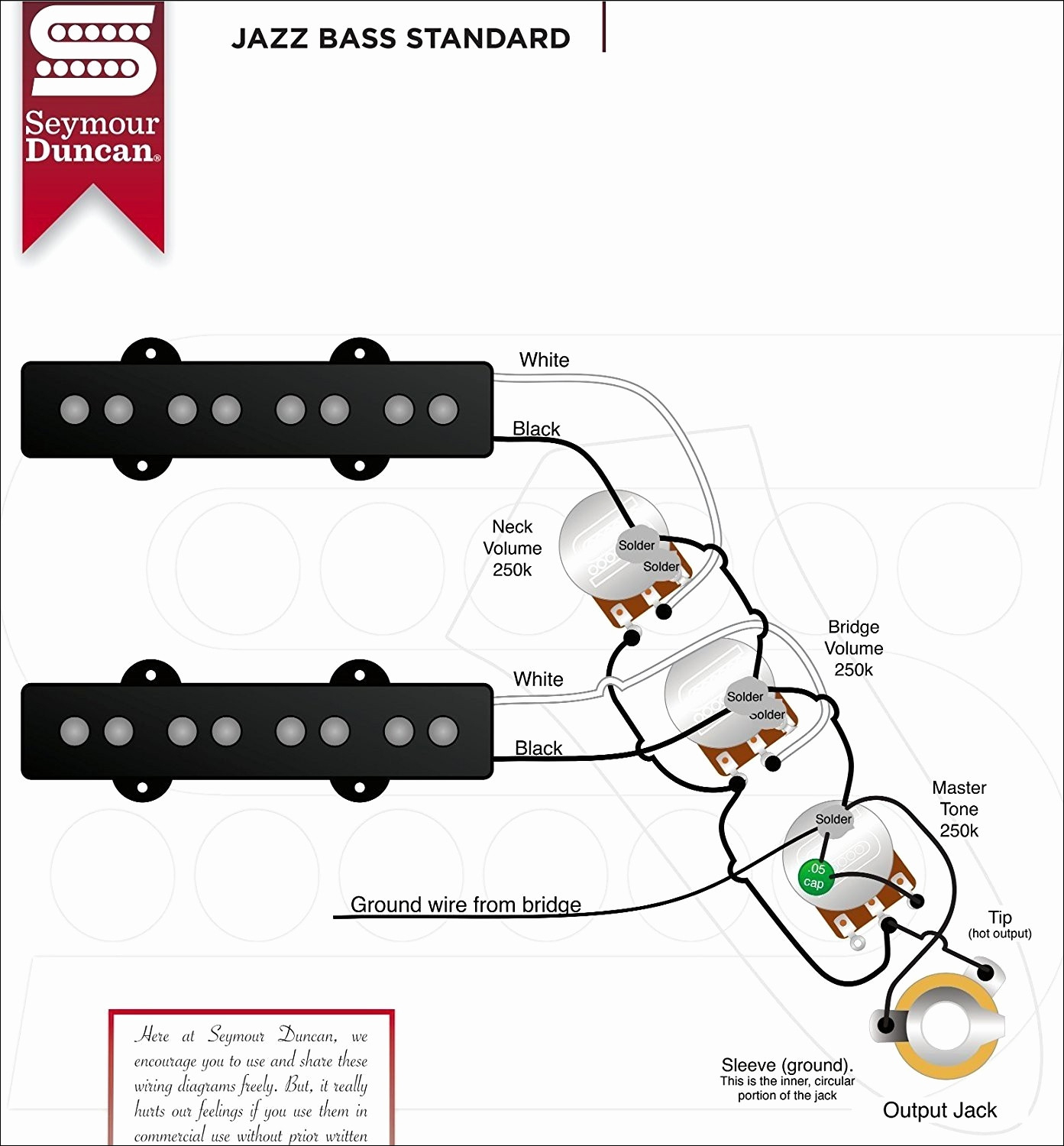 Wiring Diagram For Seymour Duncan Pickups Rate Precision Bass Wiring - Bass Guitar Wiring Diagram