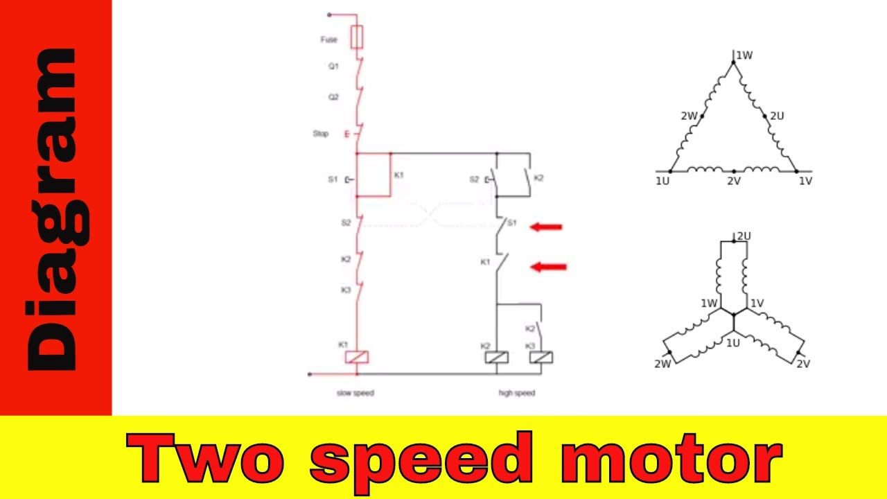 Wiring Diagram For Two Speed Motor. 3Ph 2 Speed Motor. - Youtube - 220V Wiring Diagram