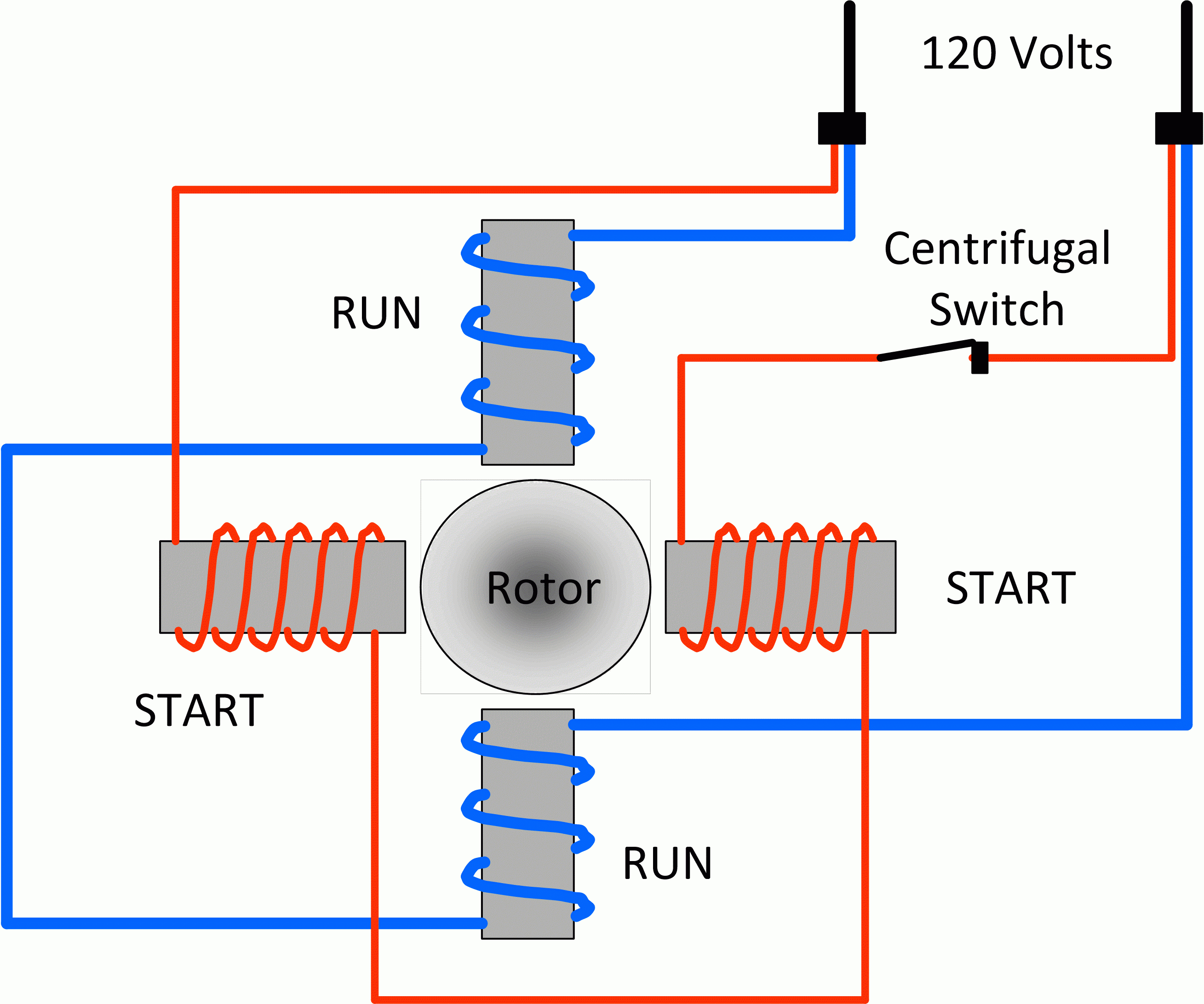 Wiring Diagram Single Phase Electric Motor - Wiring Diagram Explained - Motor Run Capacitor Wiring Diagram