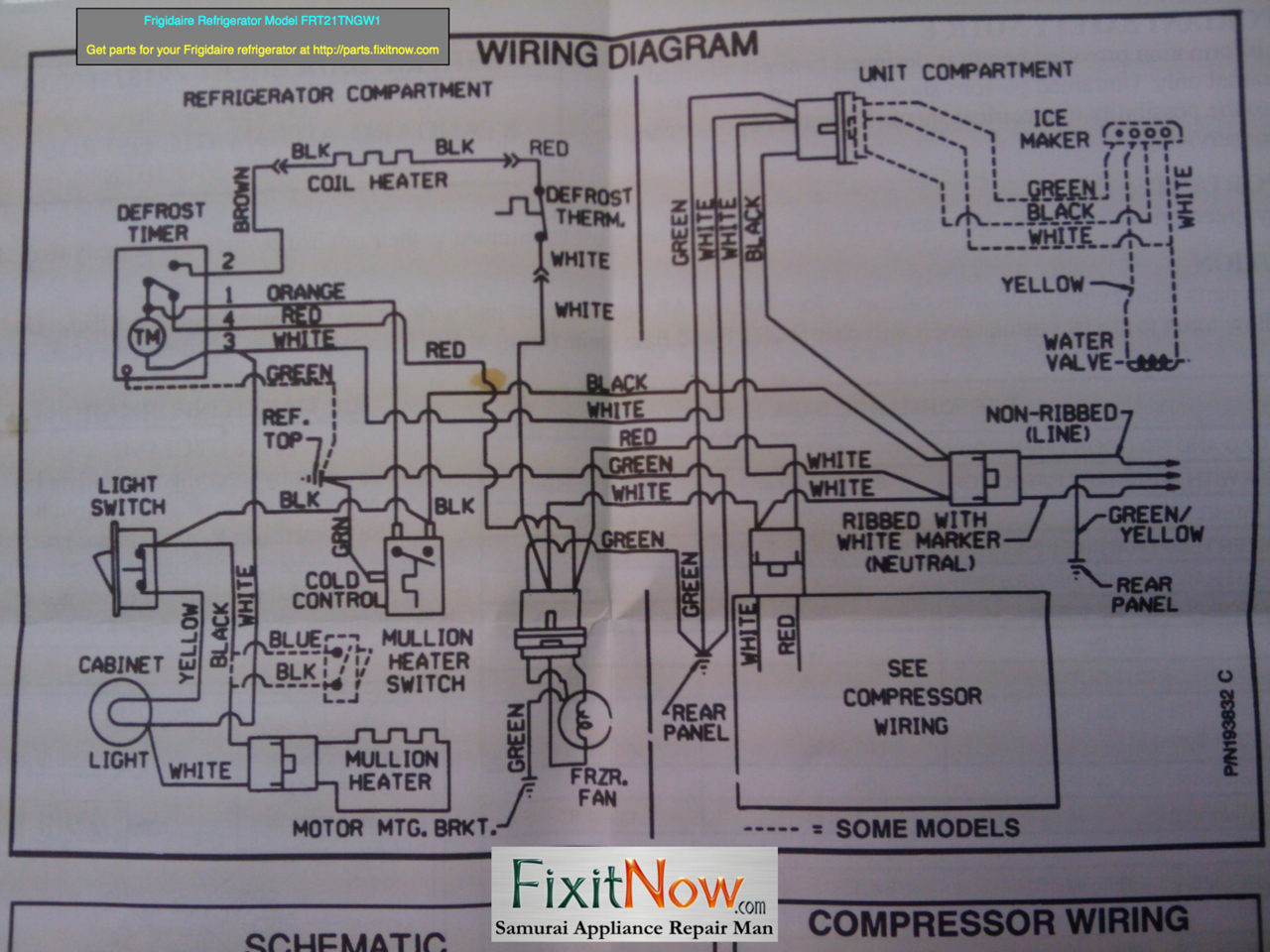 Wiring Diagrams And Schematics - Appliantology - Whirlpool Refrigerator Wiring Diagram