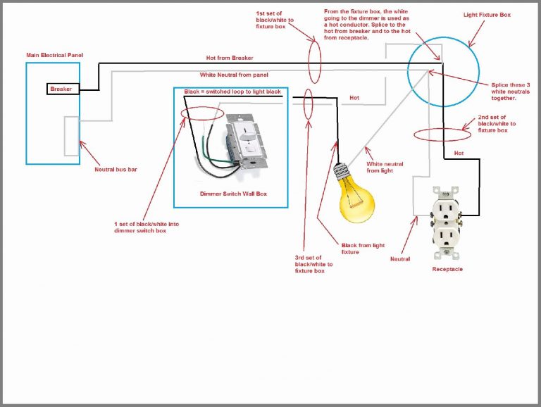 black and brown wires in light fixture wiring diagram