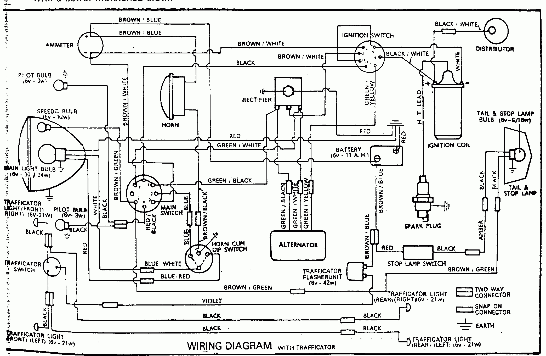 Wiring Diagrams Of Indian Two-Wheelers - Team-Bhp - Simple Motorcycle Wiring Diagram