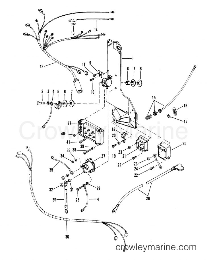 mercury outboard starter solenoid wiring diagram